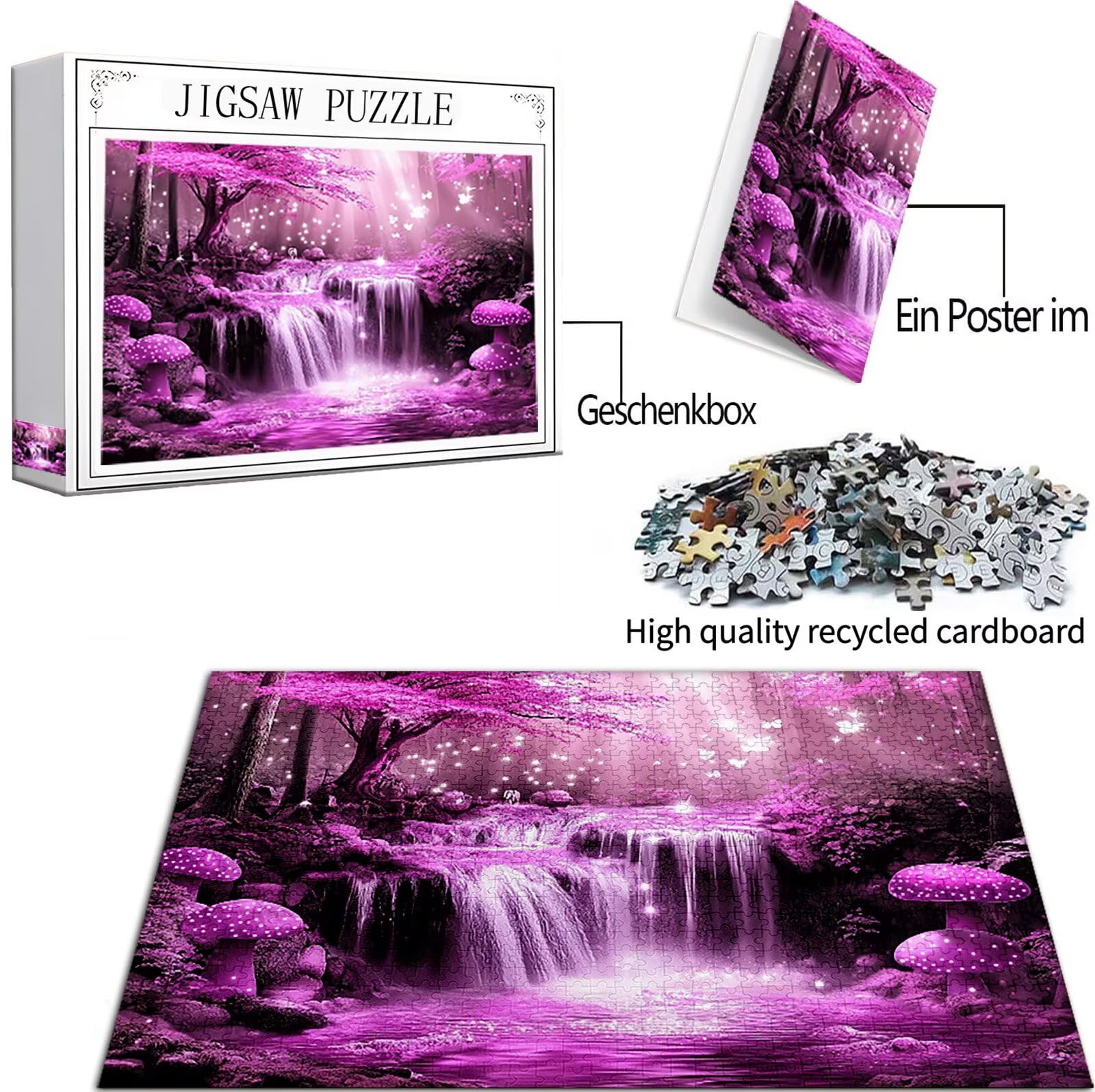 Dream Puzzle 6000 elementów, 5D DIY Puzzle Flow Puzzle Adult and Boys 14 lat, Puzzle z pudełkiem prezentowym, gry relaksacyjne i inteligencja, wystrój pokoju na ścianę, 179 x 105 cm, model321