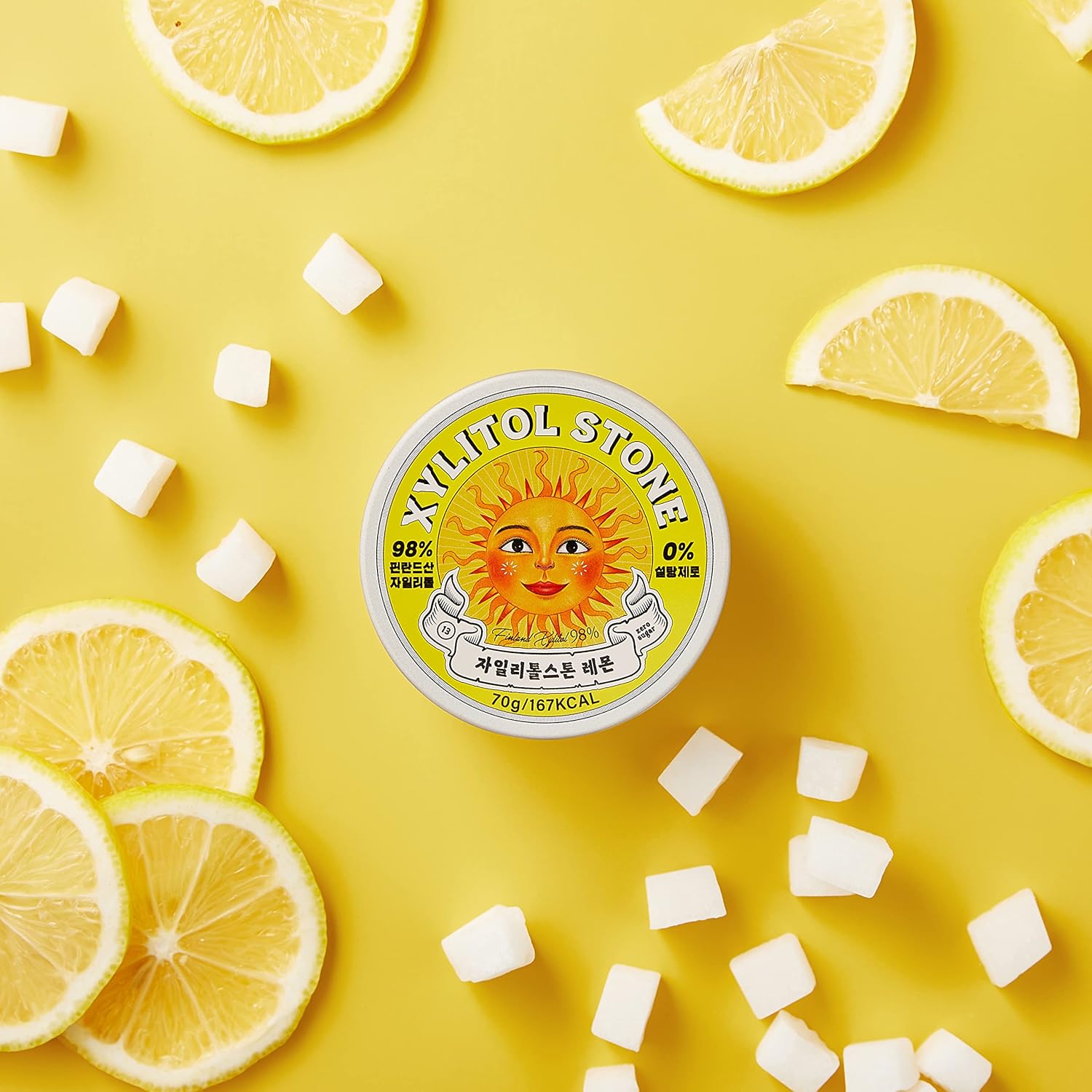 Xylitol Stone Caramelos sin culpa sin azúcar 100 mentas finlandesas de