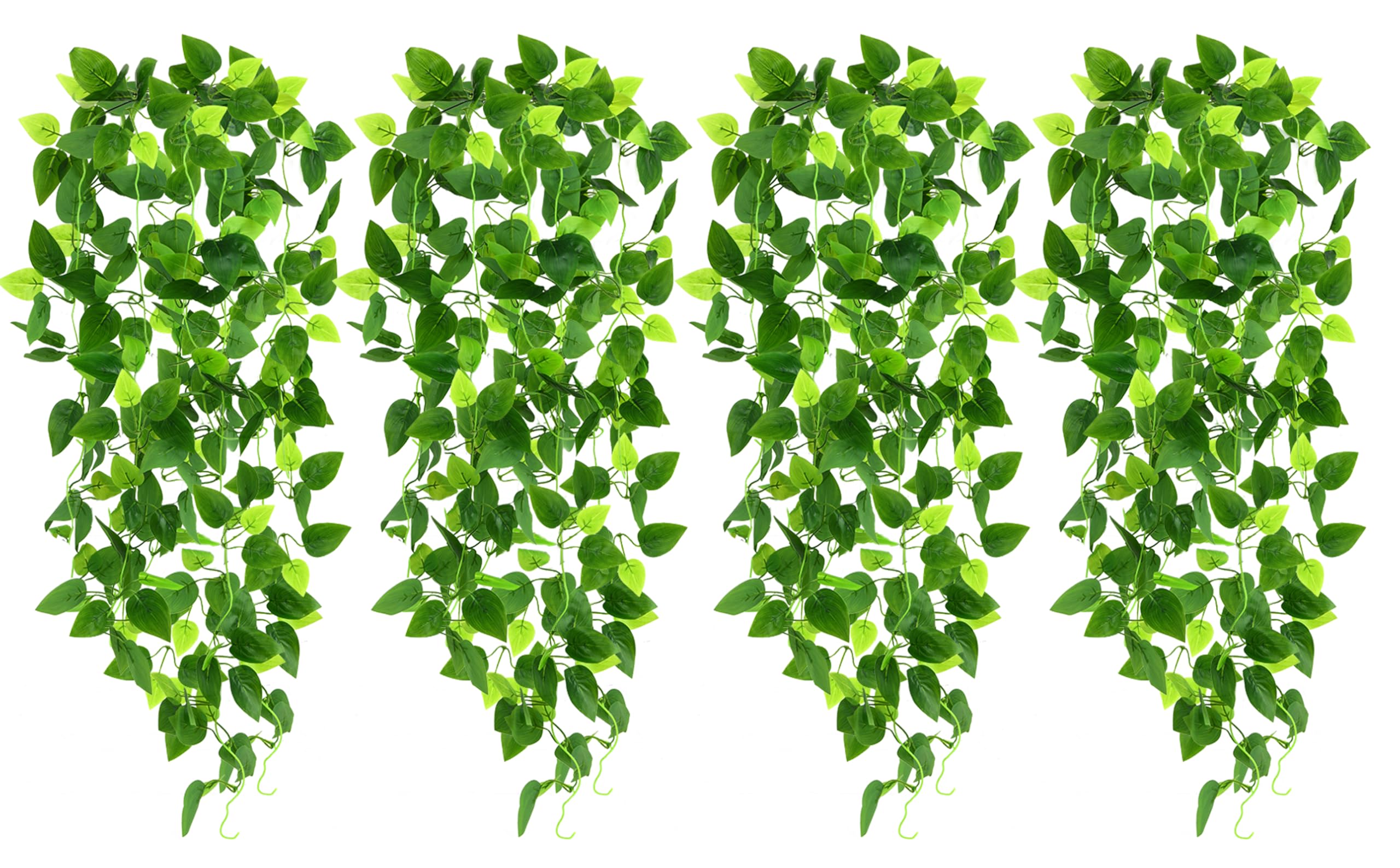 CEWOR 4pcs Artificial Hanging Plants 2.9ft Fake Ivy Vine Fake Ivy Leaves for Wedding Wall House Room Patio Indoor Outdoor Home Shelf Office Decor