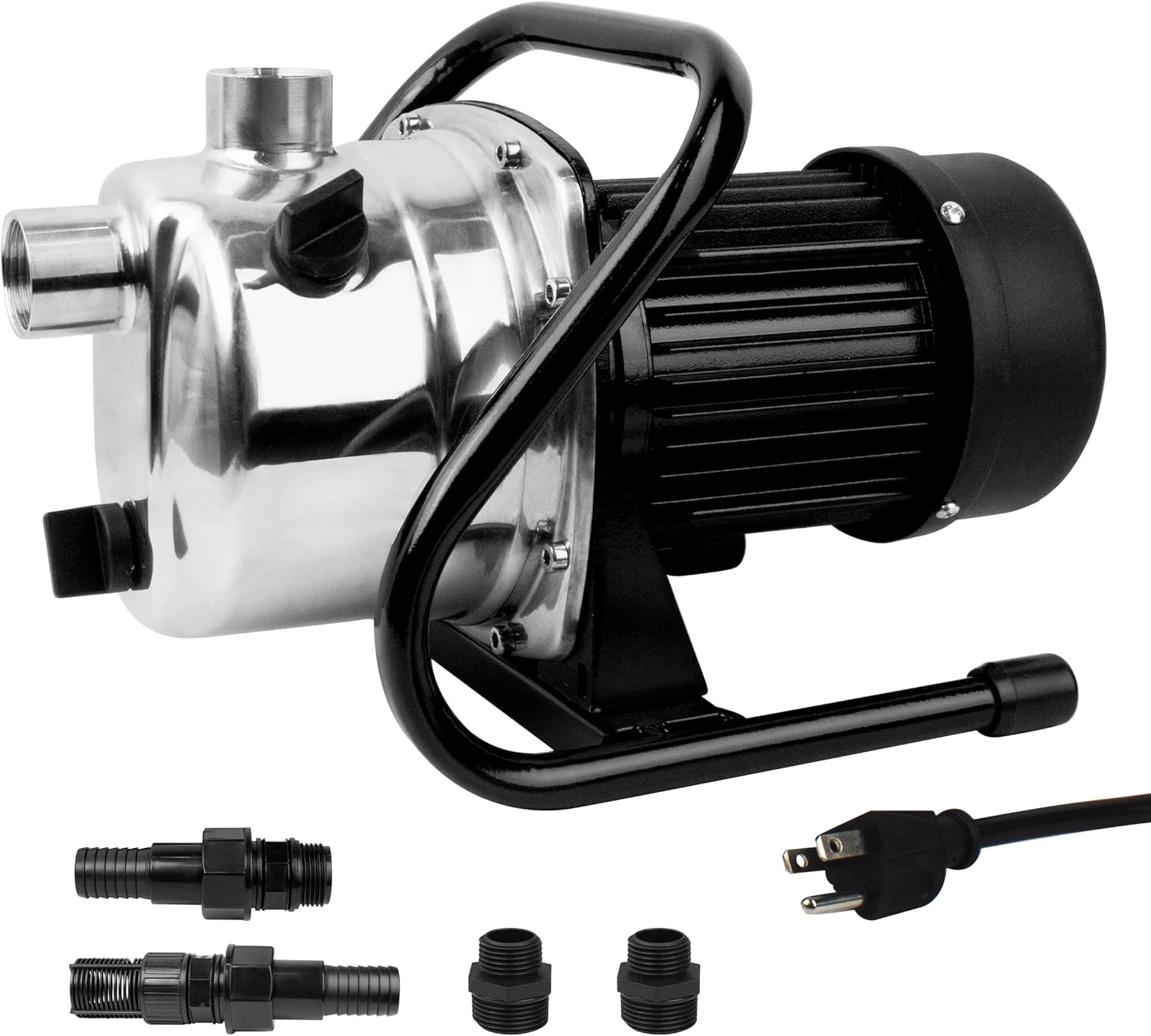 BACOENG 1 HP Water Transfer Pump Garden Pump, 850GPH Lawn Sprinkler Booster Pump, Lake Pump for Irrigation and Water Draining, w/Check Valve & 3/4" Garden Hose Adapter 1HP 850GPH