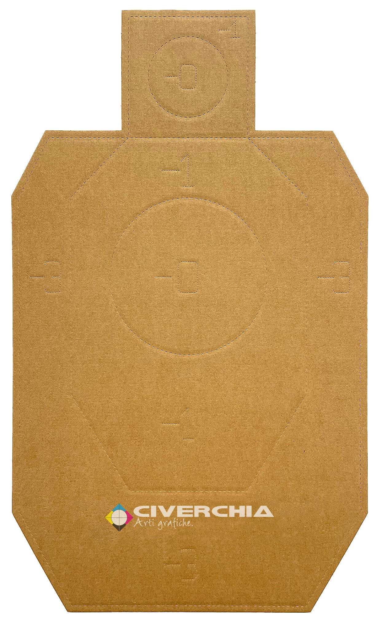 IDPA Targets per ALLENAMENTO in cartone Avana 50 pz 46x76 cm