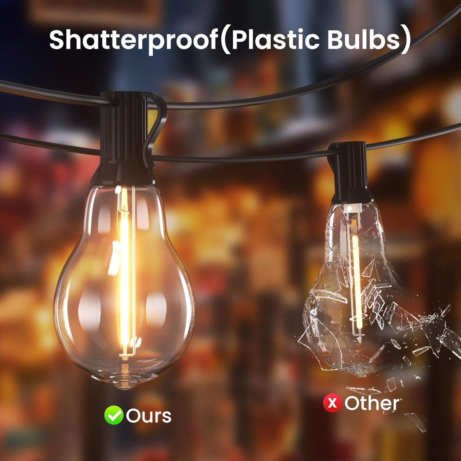 Illuminate Your Outdoors: DAMAING 100FT Waterproof String Lights Review