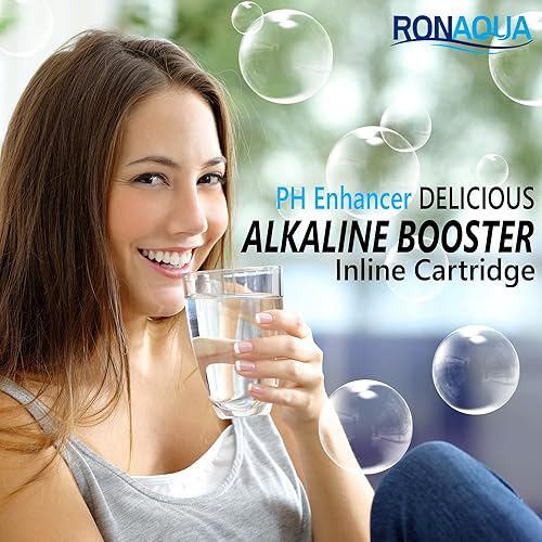 Miniatura 7 de Filtro alcalino universal de repuesto de agua en línea de 10 pulgadas, potenciador de pH y remineralizador, filtro de poste para sistema de ósmosis