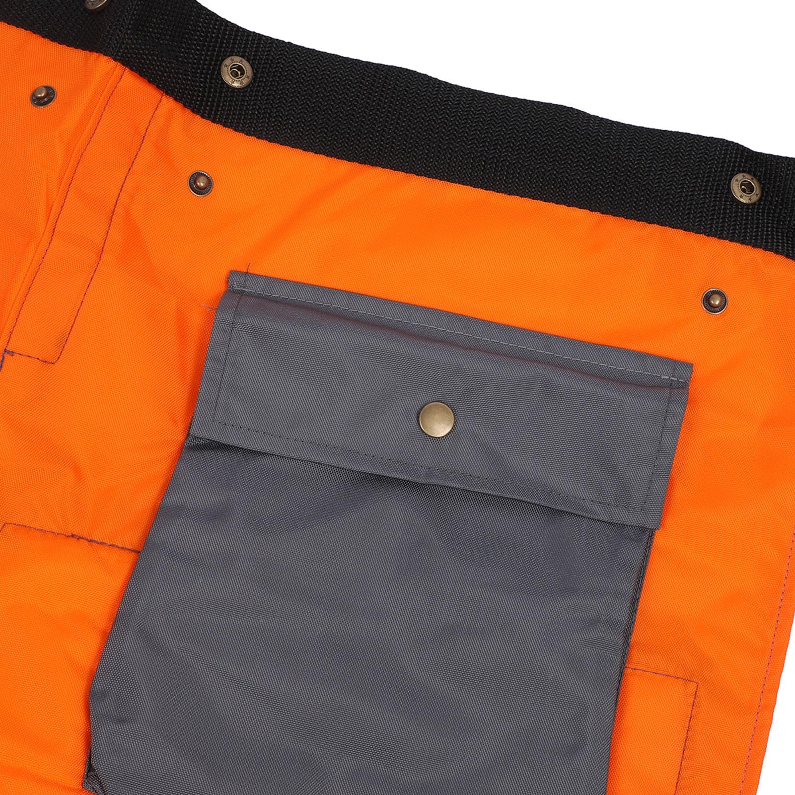 Luocute Delantal para Motosierra para Hombres y Mujeres, Leñadores, Trabajadores Forestales, Pantalones Protectores para Sierra de Cadena, Ajustables, Elásticos, Pantalones de Seguridad