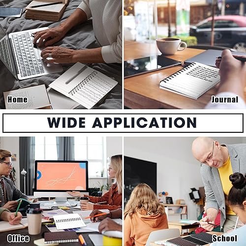 Vista 28 de Jutom 18 cuadernos pequeños en espiral, blocs de notas de 3 x 5 pulgadas, cuadernos de bolsillo pequeño a granel, mini bloc de notas con páginas