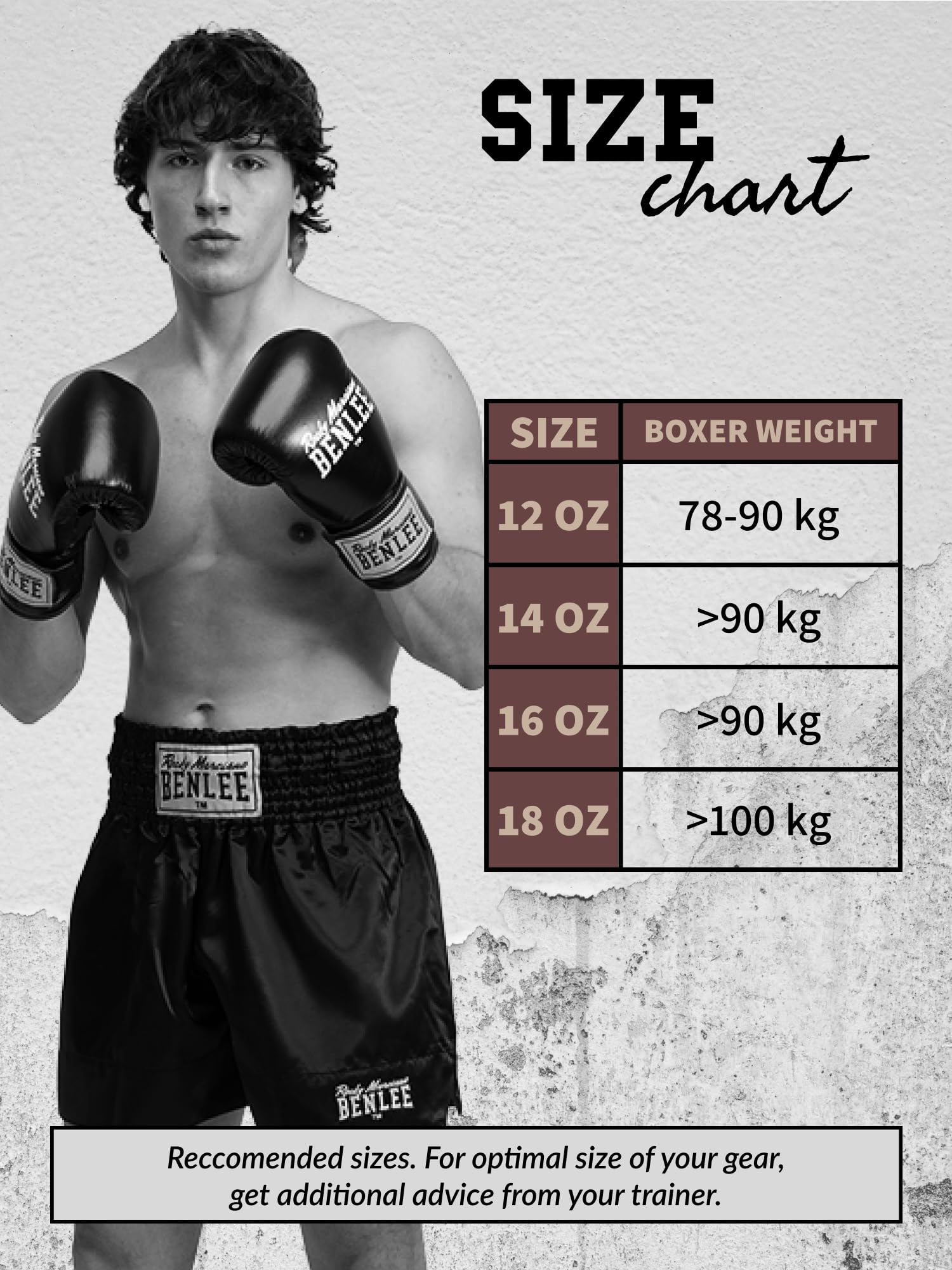 BENLEE Guanti da boxe in pelle Wakefield