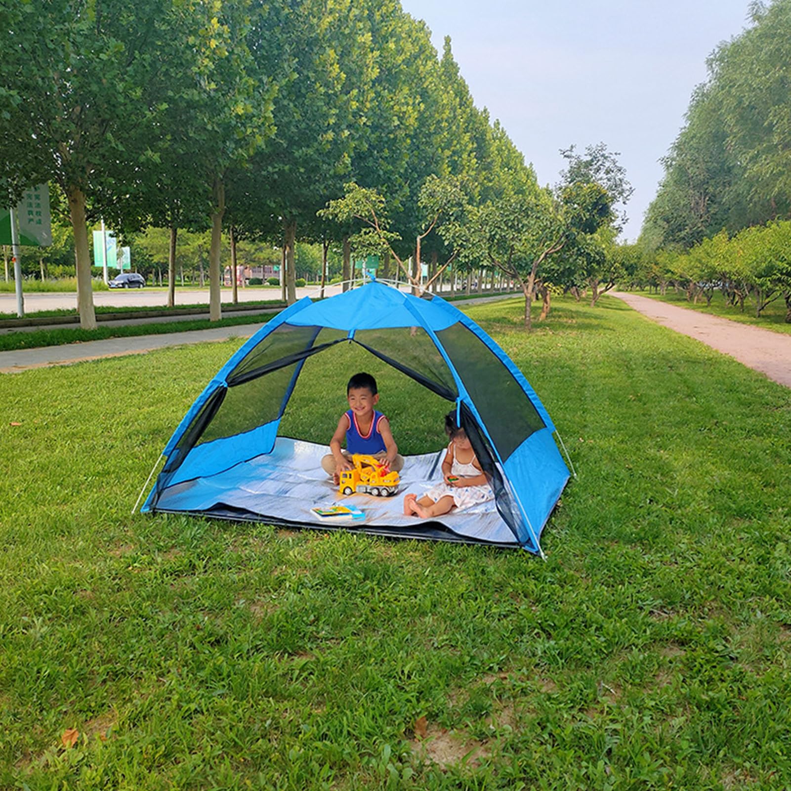 Sun Shelter - parasole da spiaggia, impermeabile, protezione UV, leggera, per 2, 3, 4 persone, per in famiglia, viaggi, accessori da campeggio