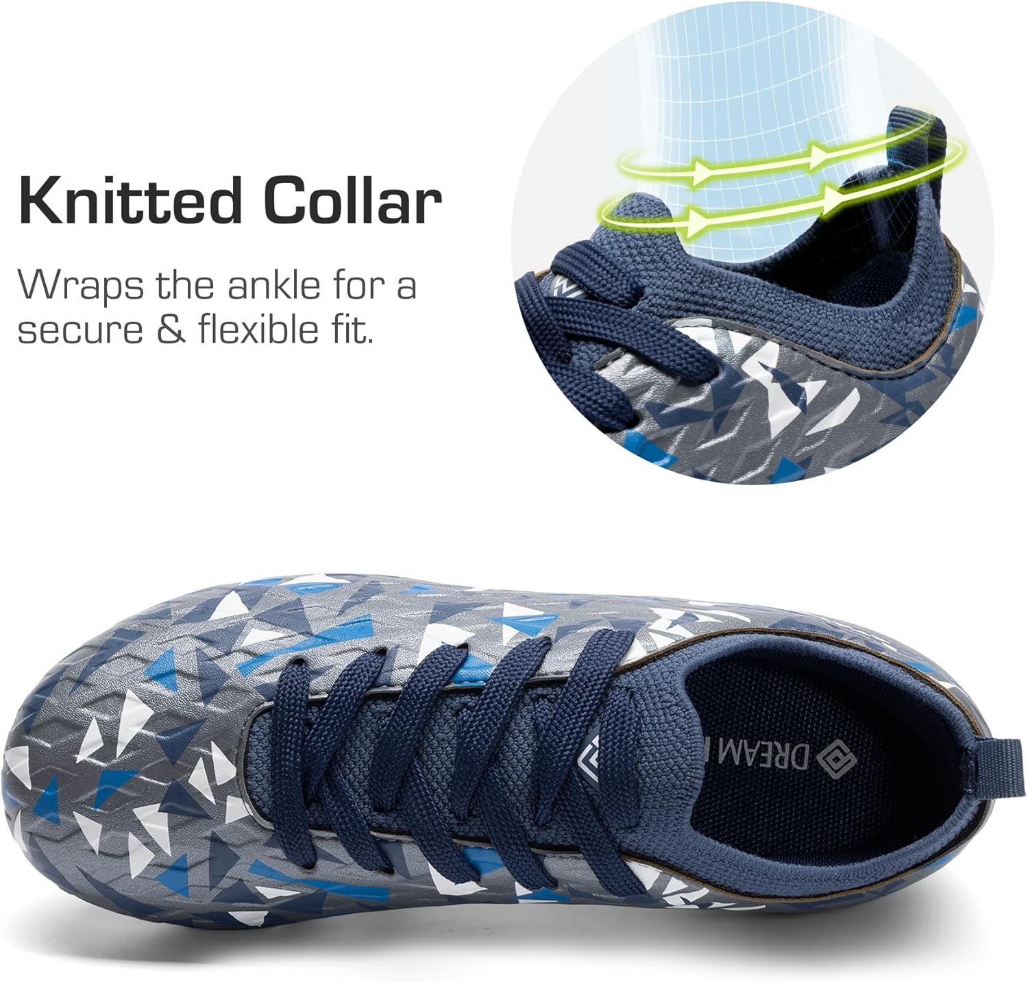 DREAM PAIRS Kids High-Speed Soccer Cleats with TPU Anti-Twist Plate Firm Ground Outdoor Athletic Sport Football Shoes - Image 4