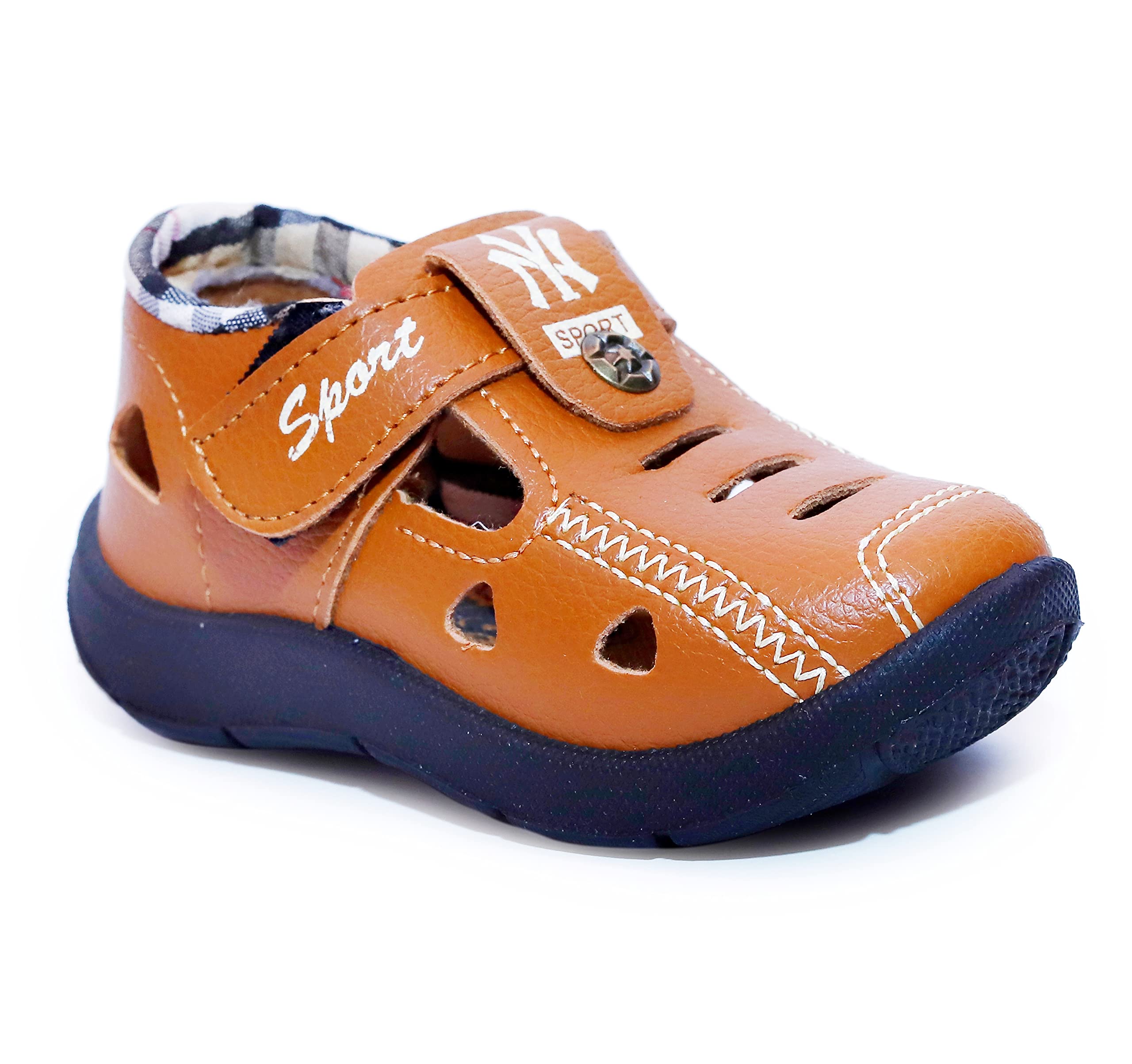 Hooh Kids Unisex Fashion Soft skinfit Sandals (TAN, 2_Point_5_Years) (B0C5K151QX) Amazon Price History, Amazon Price Tracker