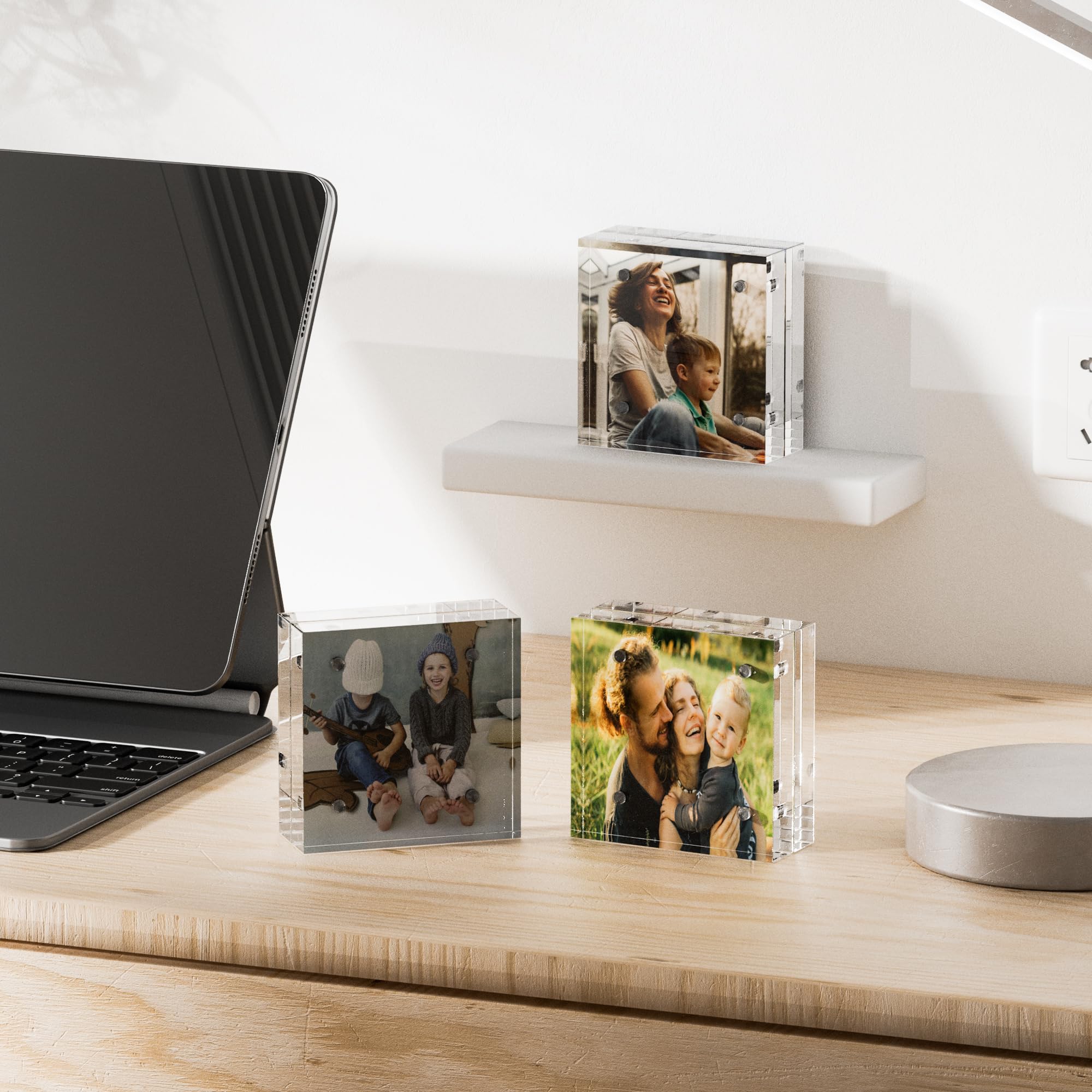 Amazon.com - Sezanrpt Acrylic Mini Frames 2x2, 3 Pack, Small Frame