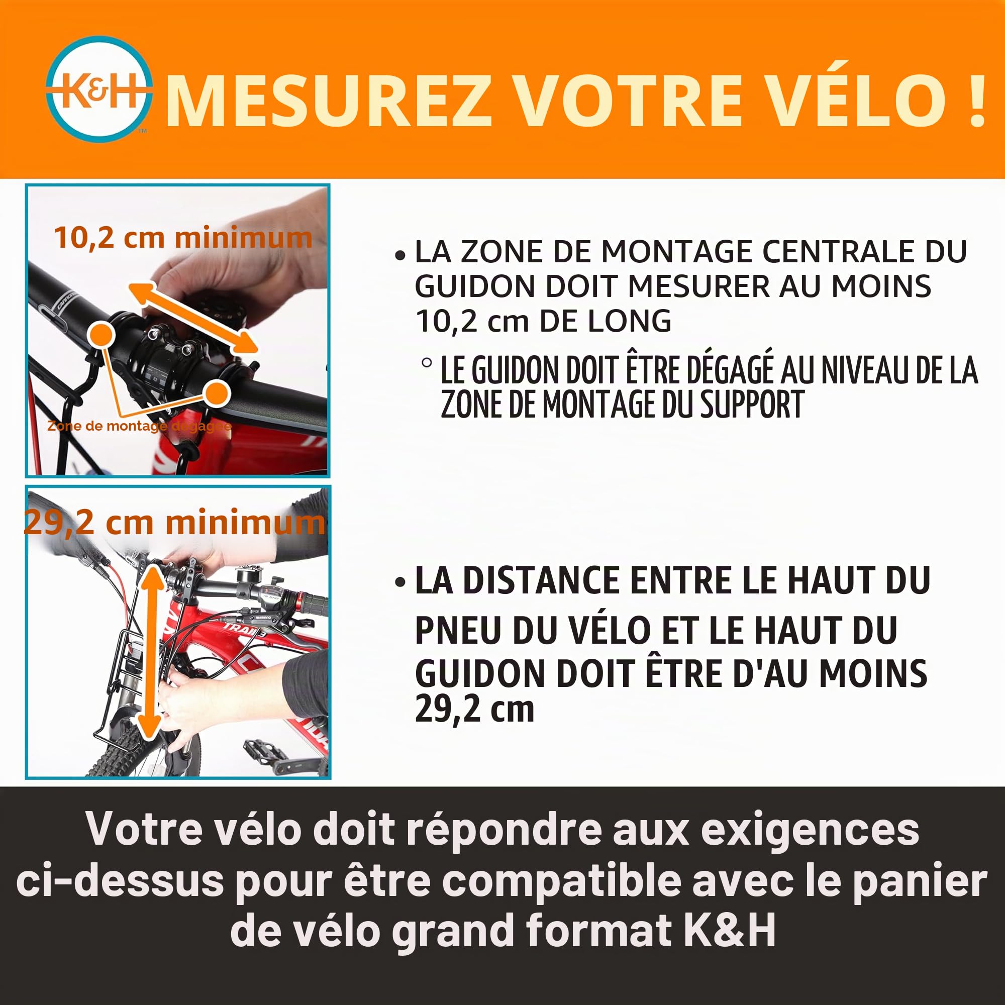 K&H Pet Products Sac de Transport Universel pour Animal Domestique pour Voyage, Panier de vélo pour Chat et Chien, Gris élégant, Taille L 30,5 x 40,6 x 25,4 cm