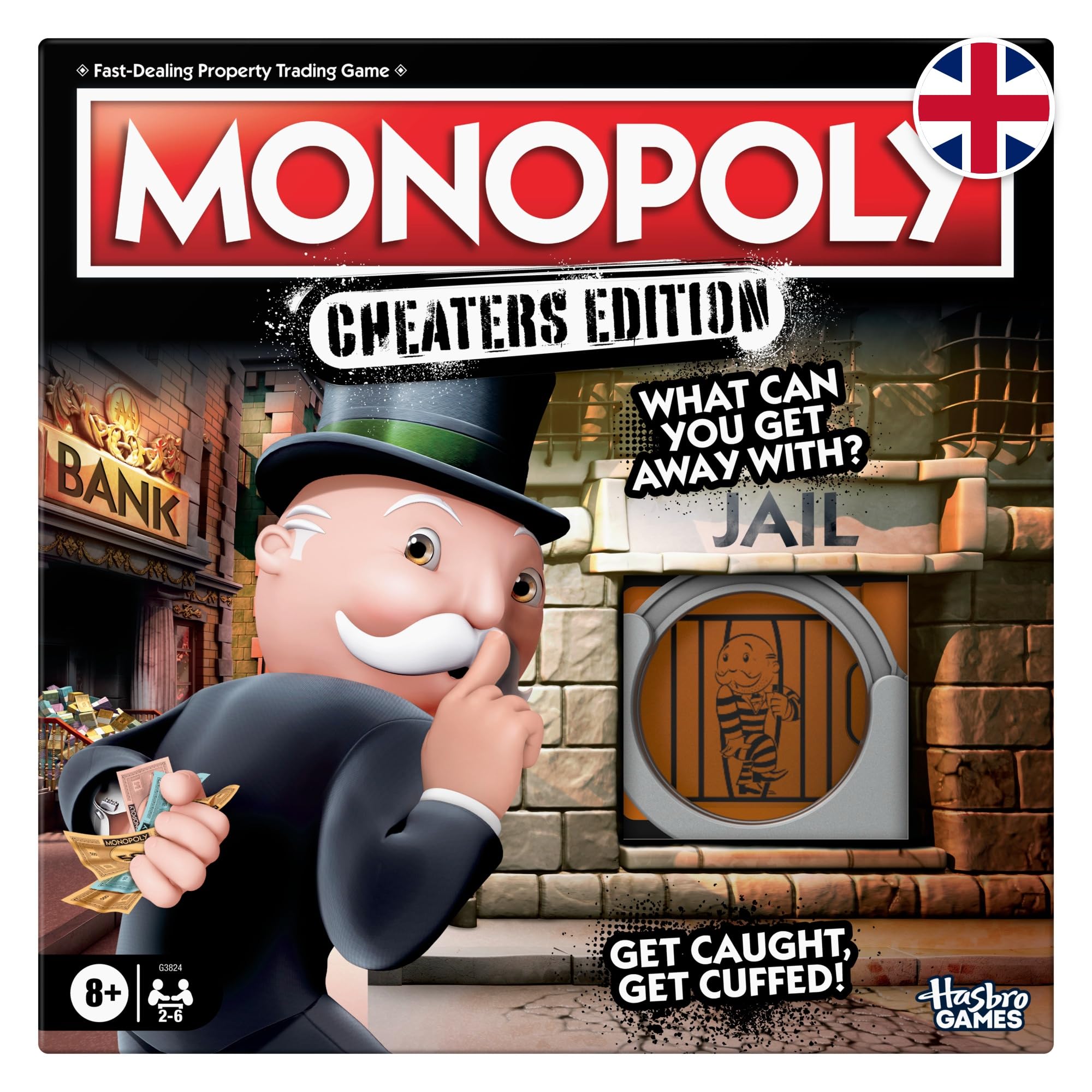 Monopoly Cheaters Edition Board Game | Family Game for 2-6 Players Ages 8+
