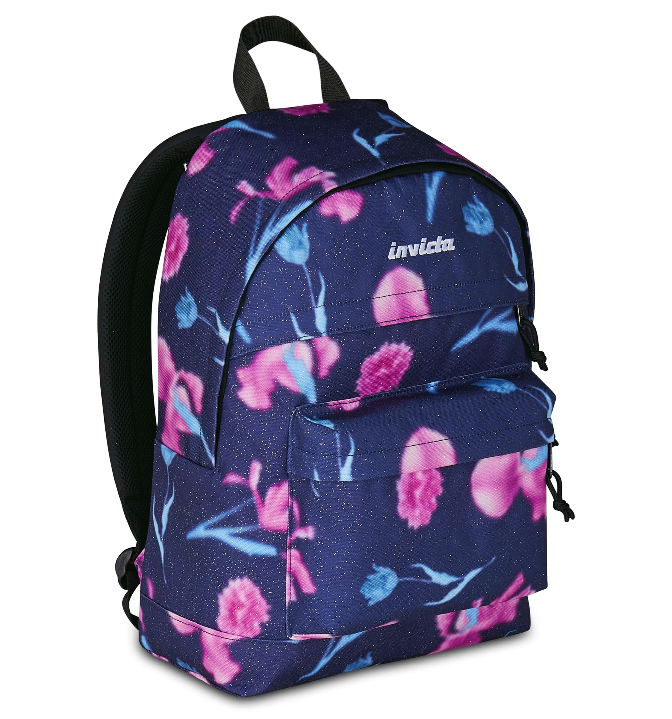 Invicta Zaino Scuola American Fantasy Shine, Viola, Zaino Mono Scomparto con Tasca Porta PC 13'', 23 L, Zaino Scuola Superiore, Università e Tempo Libero, Per Ragazza