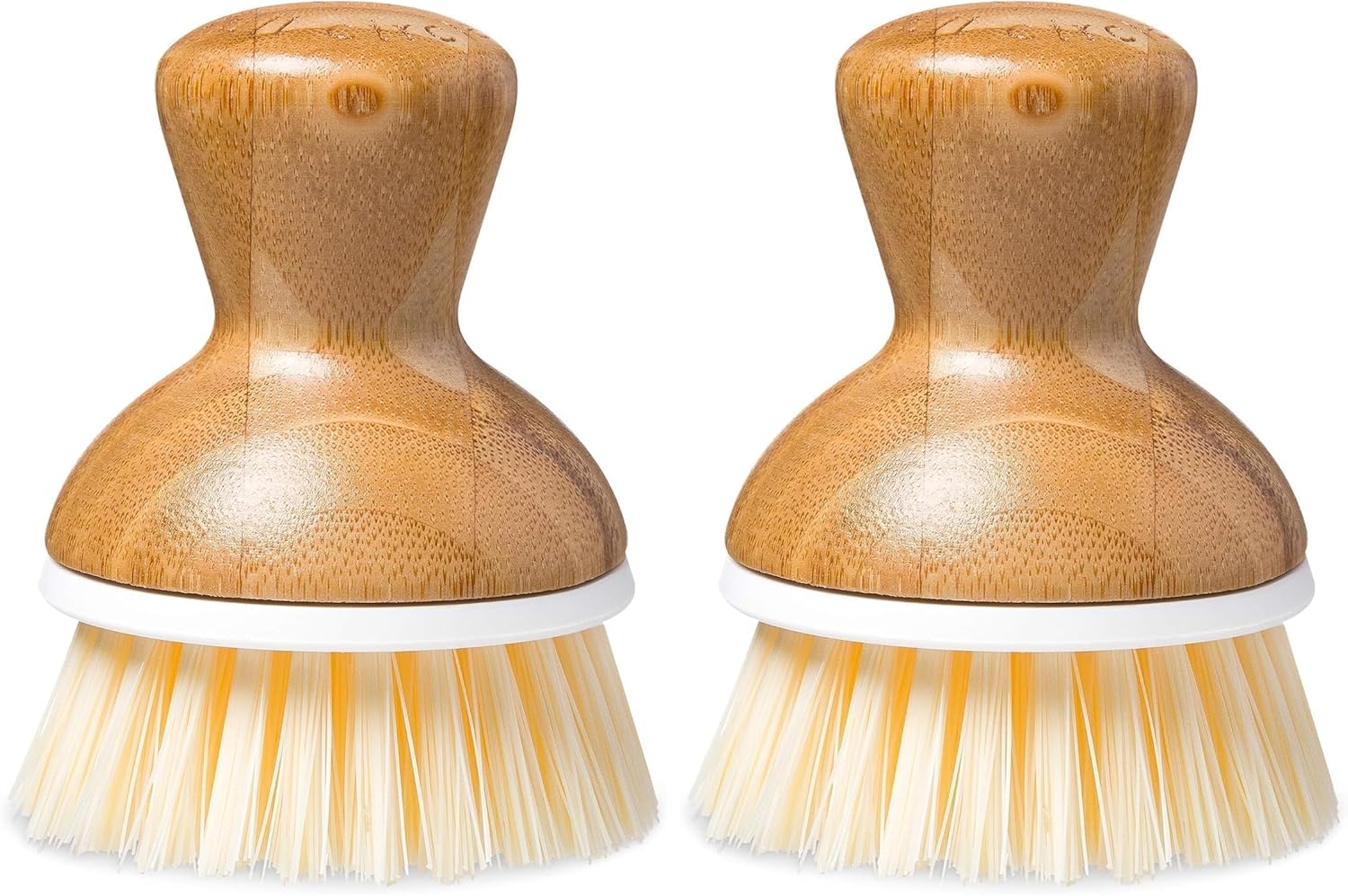 Full Circle, White Bubble Up Bamboo Dish Brush, White, 1 Count (Pack of 2)