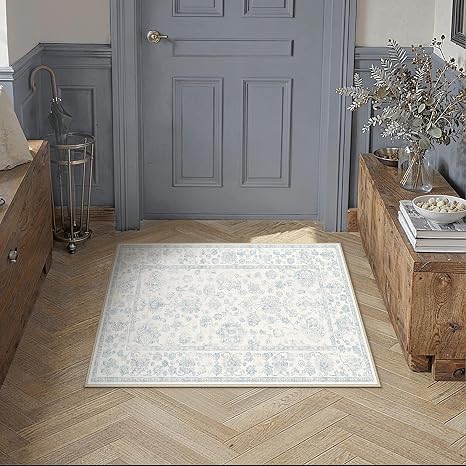 Amazon.com: HUGEAR 2x3 Rug Blue Vintage Distressed Washable Area Rug ...