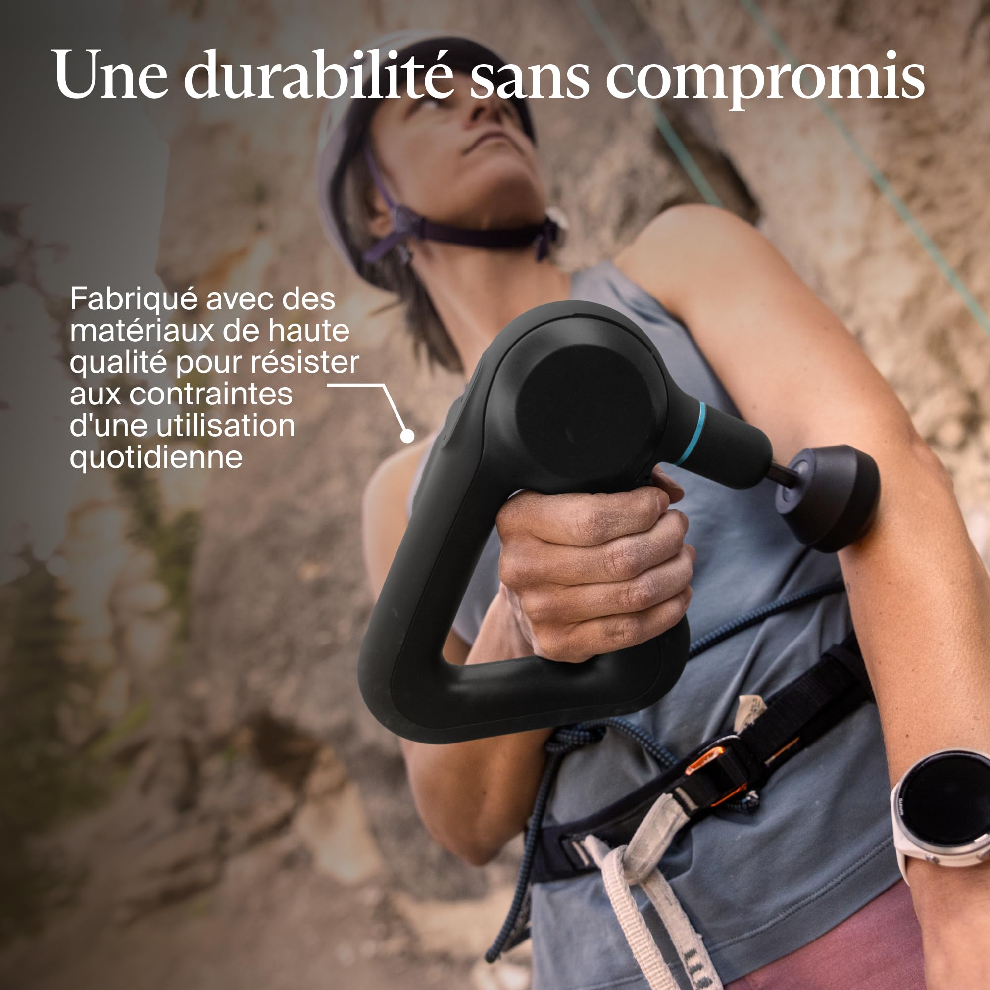 Theragun Prime Percussion Pistolet de massage portable Soulagement des douleurs du cou et du dos des tissus profonds, masseur électrique portatif, chargement Bluetooth et USB-C, 5e génération