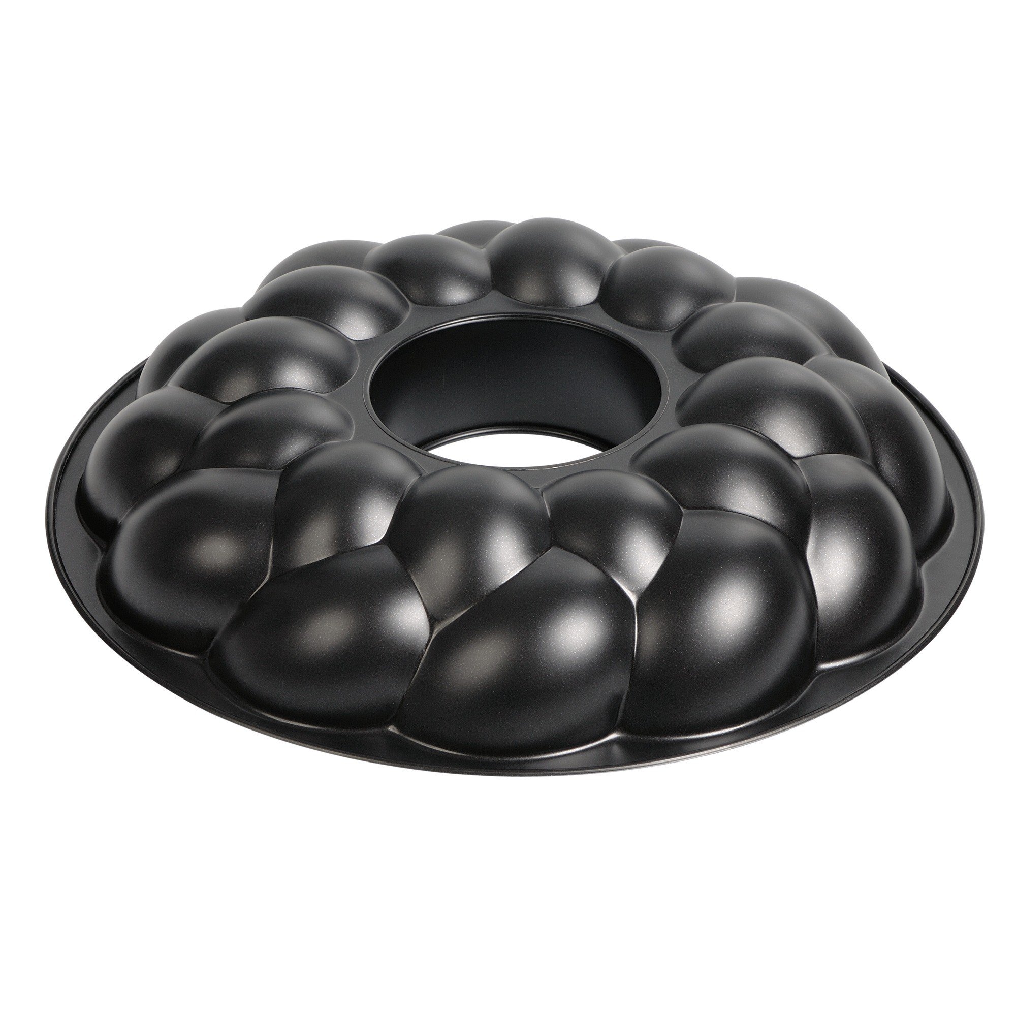 KAISER Moule à pâtisserie Original Hefezopf Couronne 32 cm, revêtement antiadhésif, Moule à pâtisserie de Pâques, Bord de préhension Pratique, Facile à décorer, Noir
