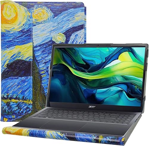 Miniatura 11 de Alapmk Funda protectora para Acer Aspire 15 A15-61M A15-51M/Aspire Go 15 AG15-71PT AG15-21P AG15-31P/Aspire 5 15 A515-47 A515-48M/Nitro V 15 Negro