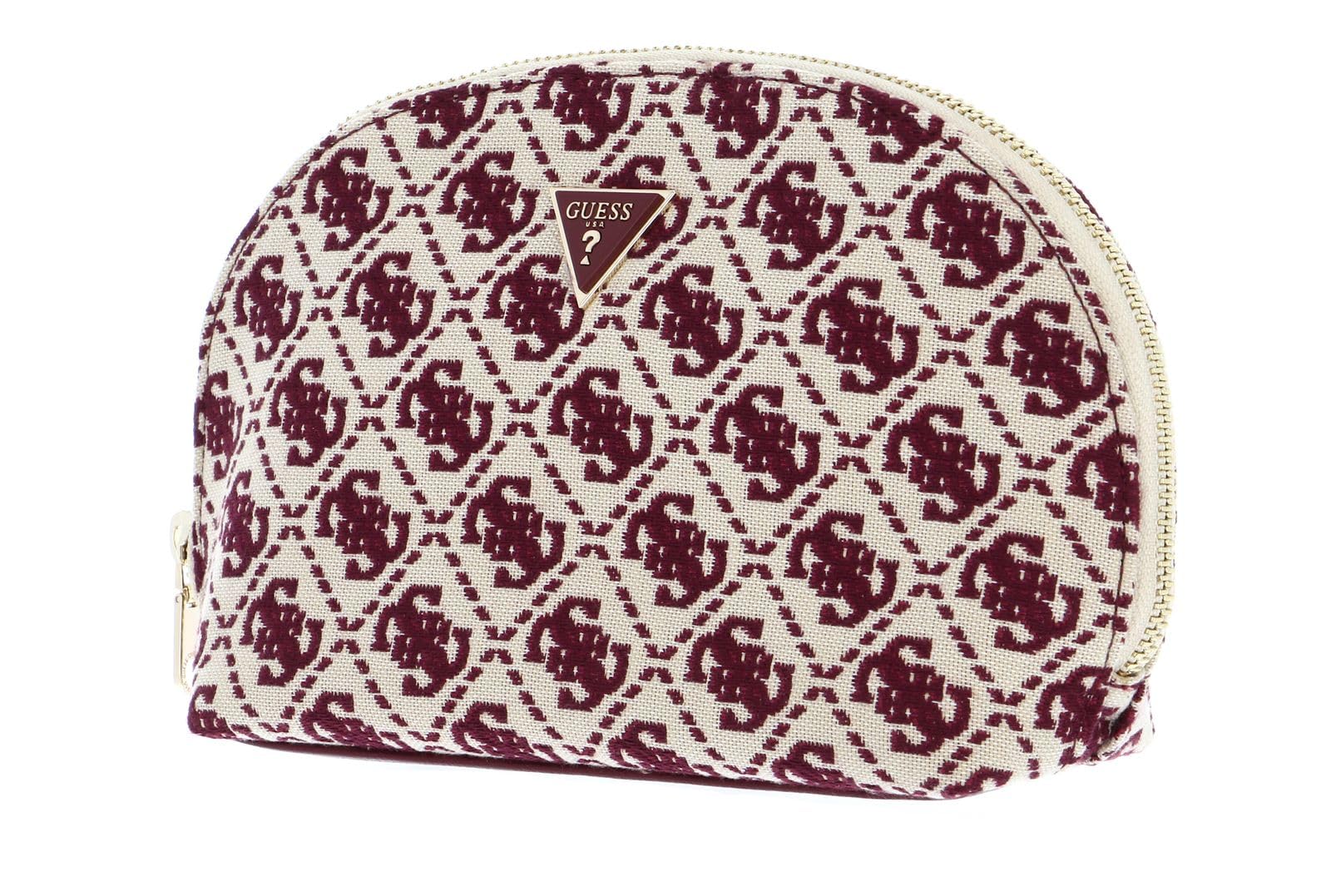 GUESS Kosmetiktasche Dome Cosmetic Pouch Merlot Mehrfarbig