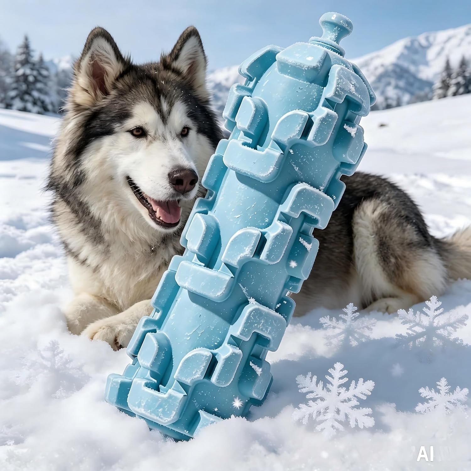 M.C.works Dog Toys for Aggressive Chewers, Puppy Pet Indestructible Dog Toys, Extreme Dog Toy for Heavy Chewers- Toughest Natural Rubber- Fun to Chew, Chase and Fetch-XL
