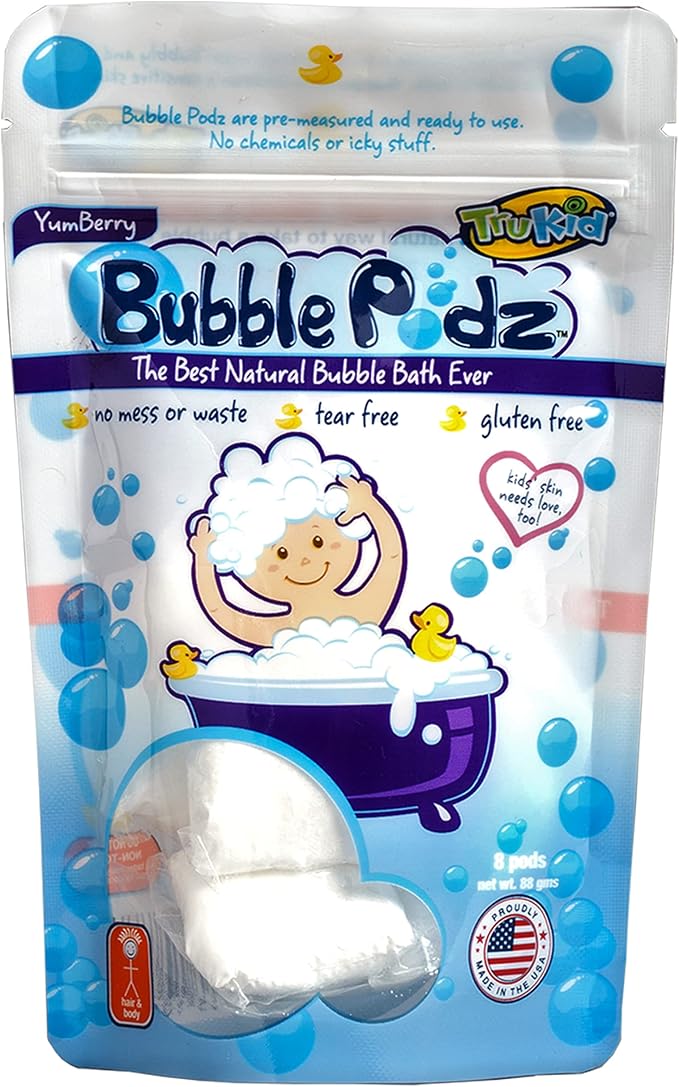 TruKid Bubble Podz Bubble Bath for Baby & Kids, Gentle