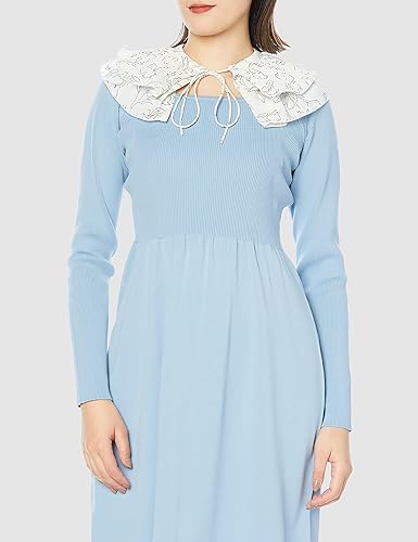 Amazon.co.jp: [ファーファー] 衿付きニットワンピース