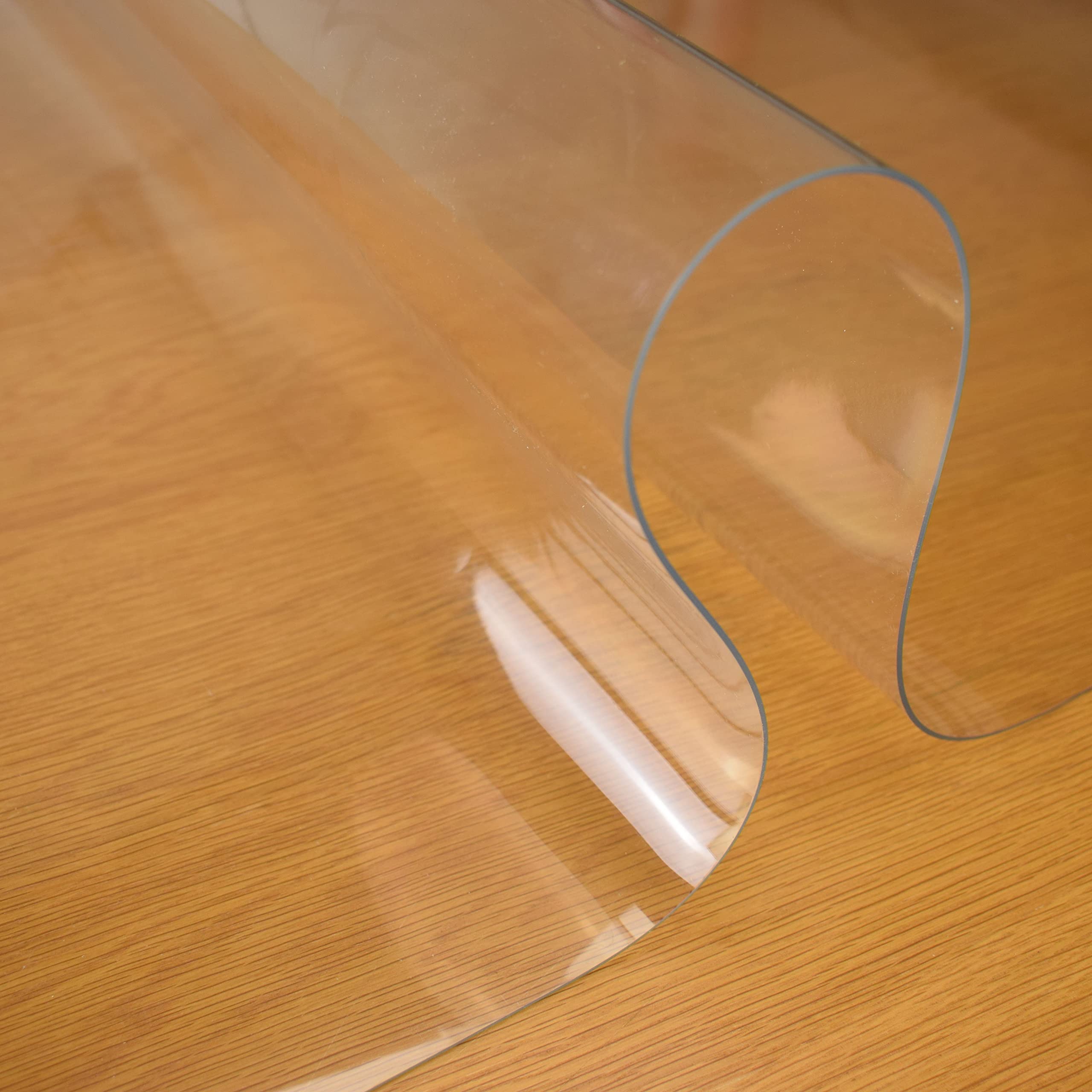 Karina Home Transparent Thick Clear PVC Waterproof Table Cover 1.5 mm Thick Protector Oil Proof (50 x 80cm)