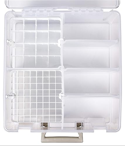 Miniatura 35 de ArtBin 6993SP Super Satchel Double Deep con bandeja de accesorios para manualidades en papel, transparente, 1 bolsa y 1 bandeja