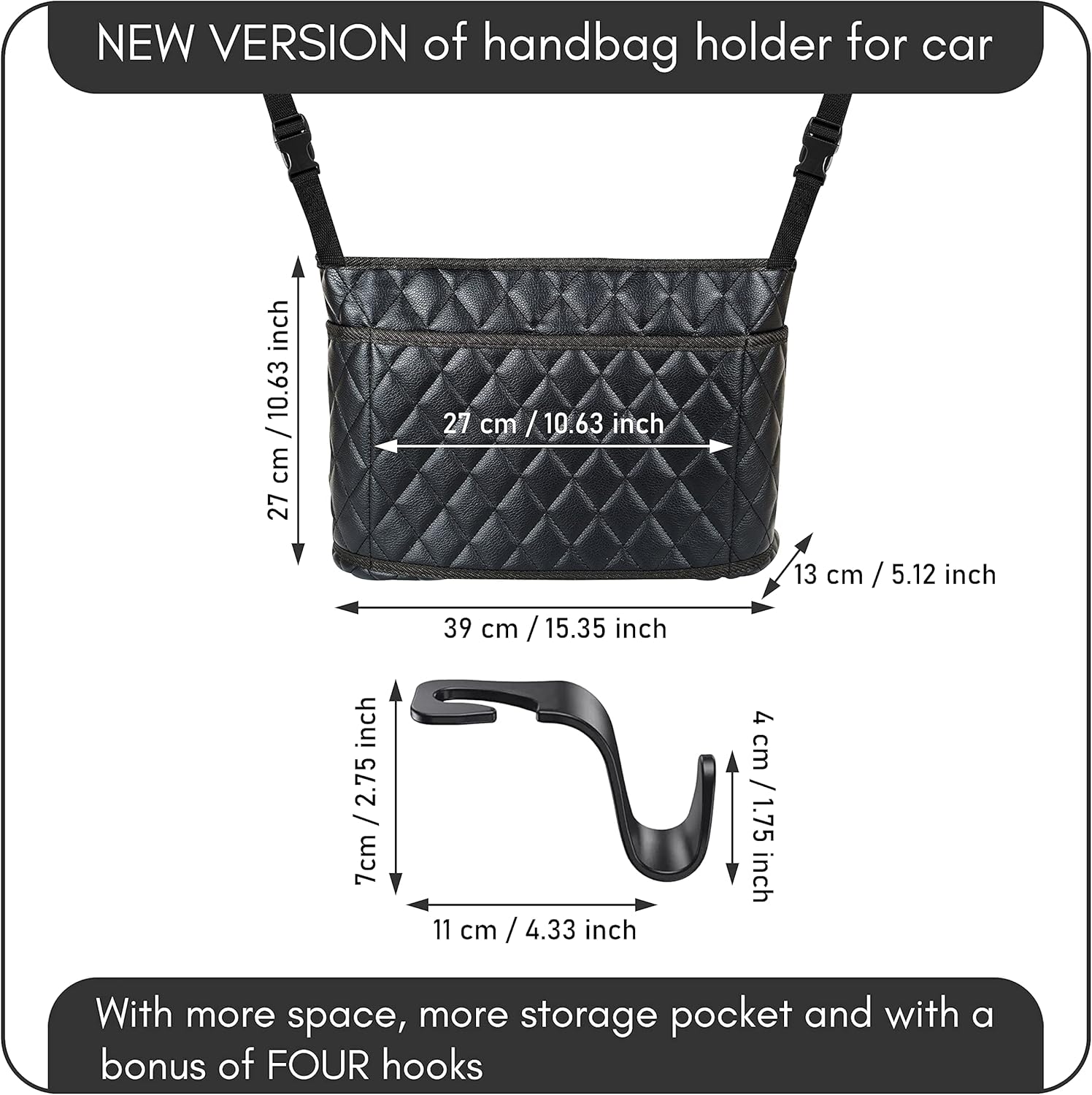 Car Handbag Holder SIMABI Between Photo
