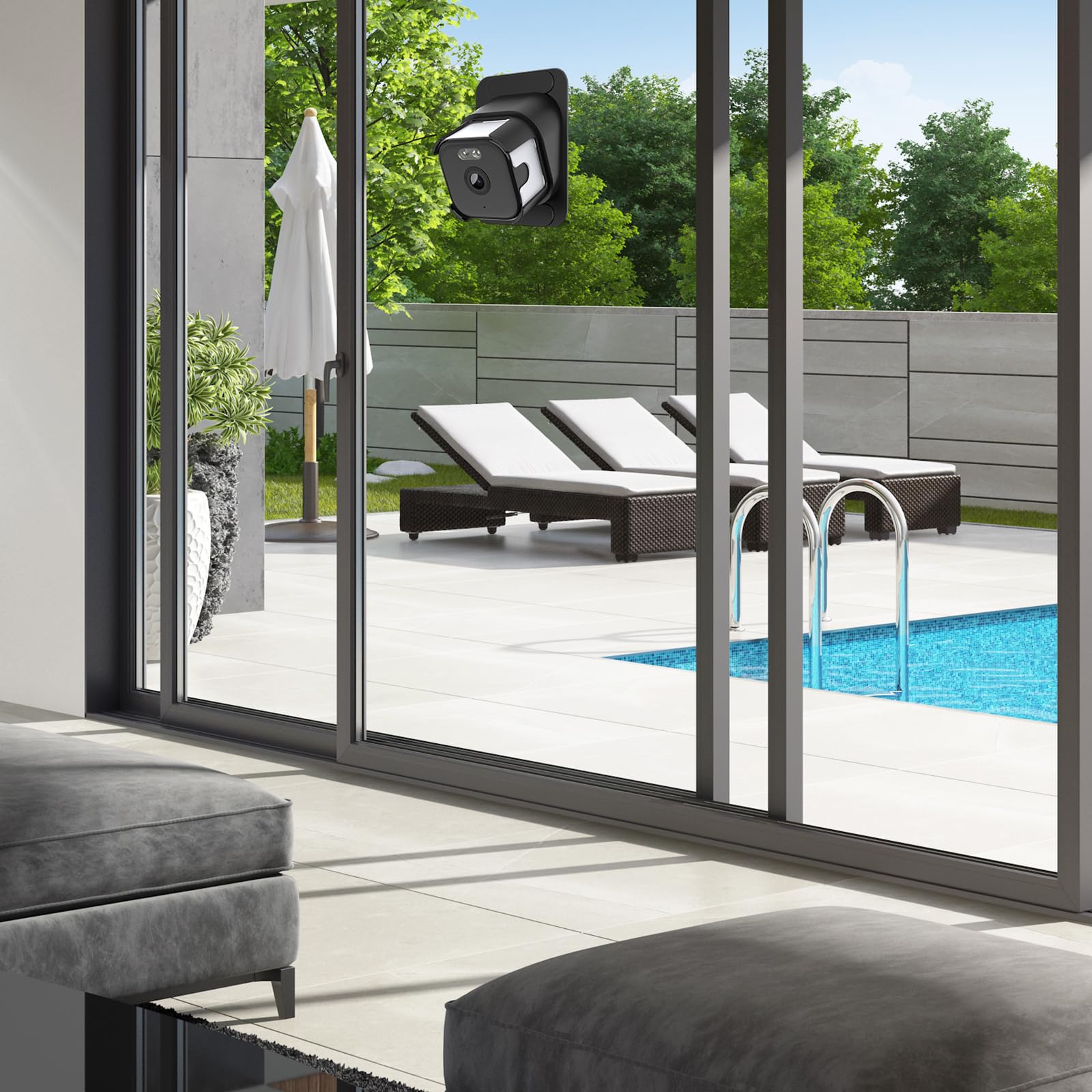 Caméra de fenêtre 2K QHD WiFi avec vision nocturne IA