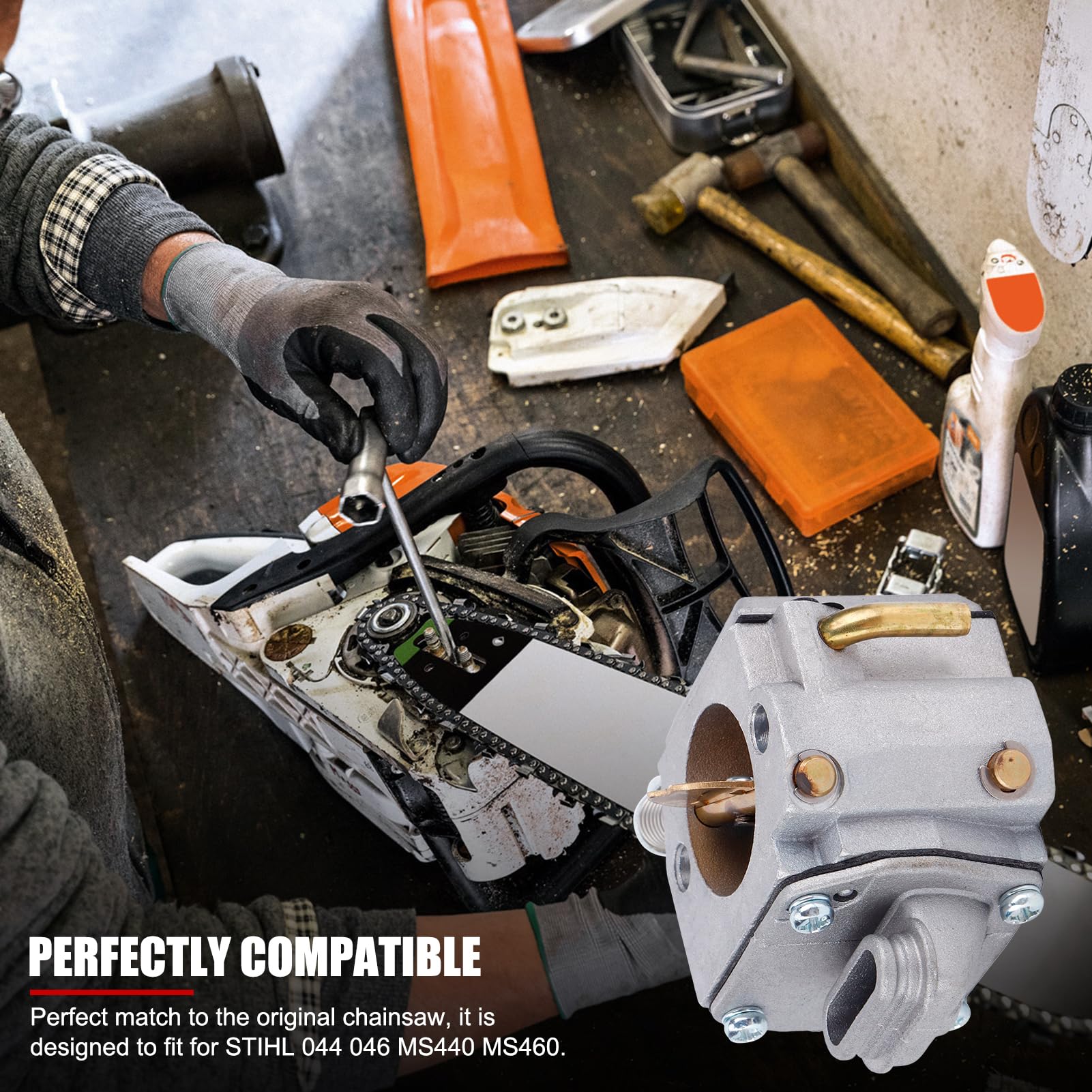 40x Spina Valvola Di Decompressione Per Stihl 036 044 046 066 MS360 - Foto 7