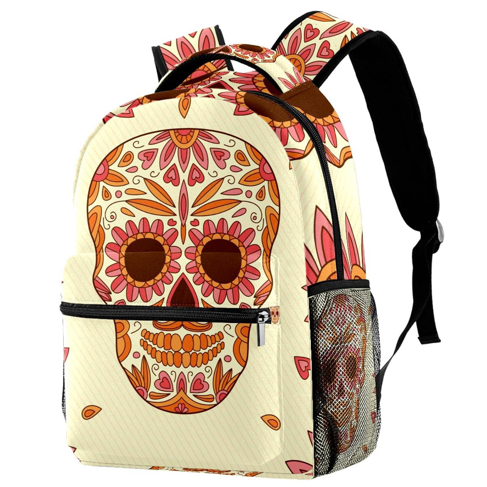 Sac à dos de voyage scolaire motif fleurs pour adolescent multicolore - 7