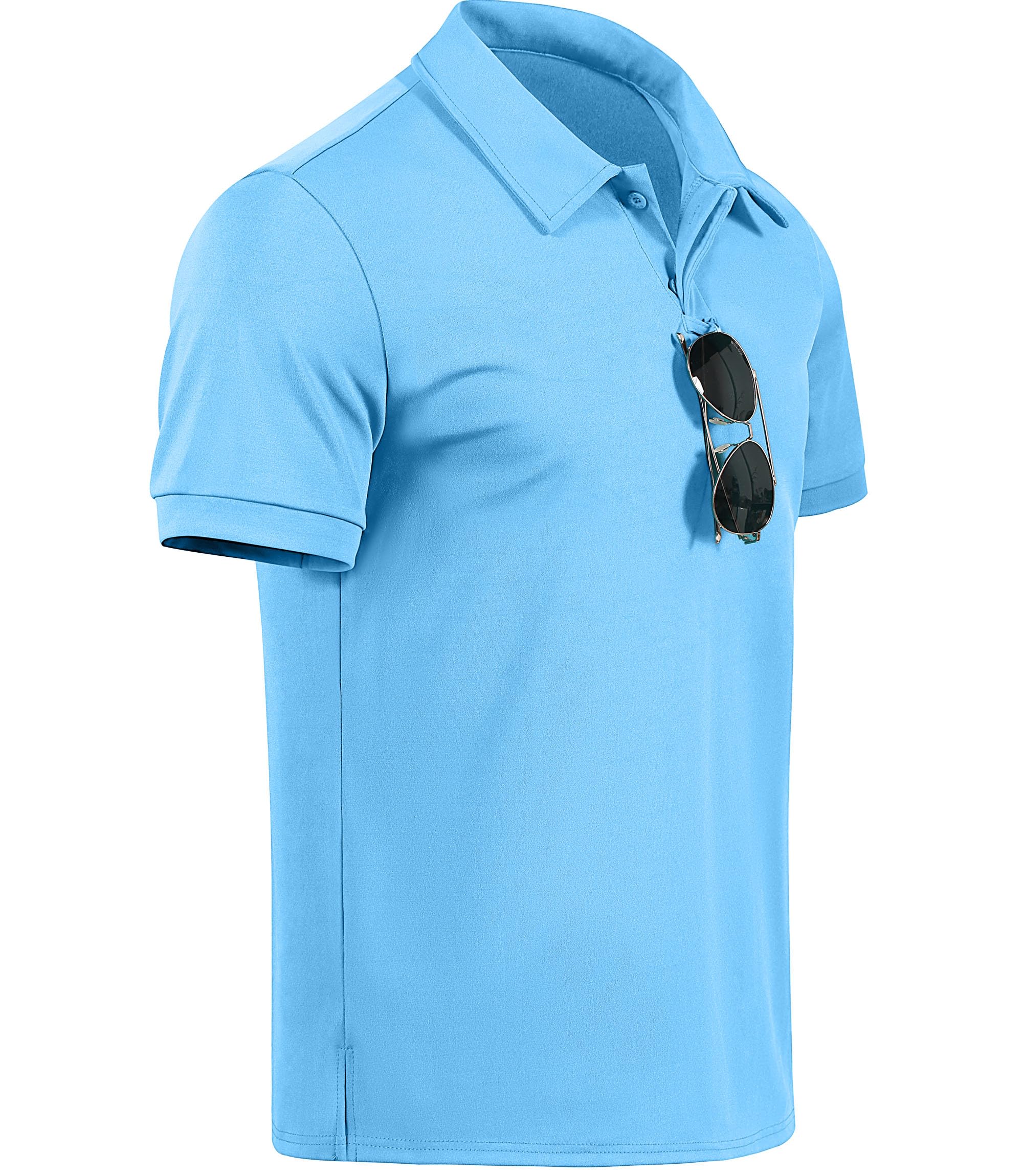 GLESTORE Poloshirt Herren Golf Kurzarm Poloshirts für Männer Bügelfrei Sport Polo Shirt