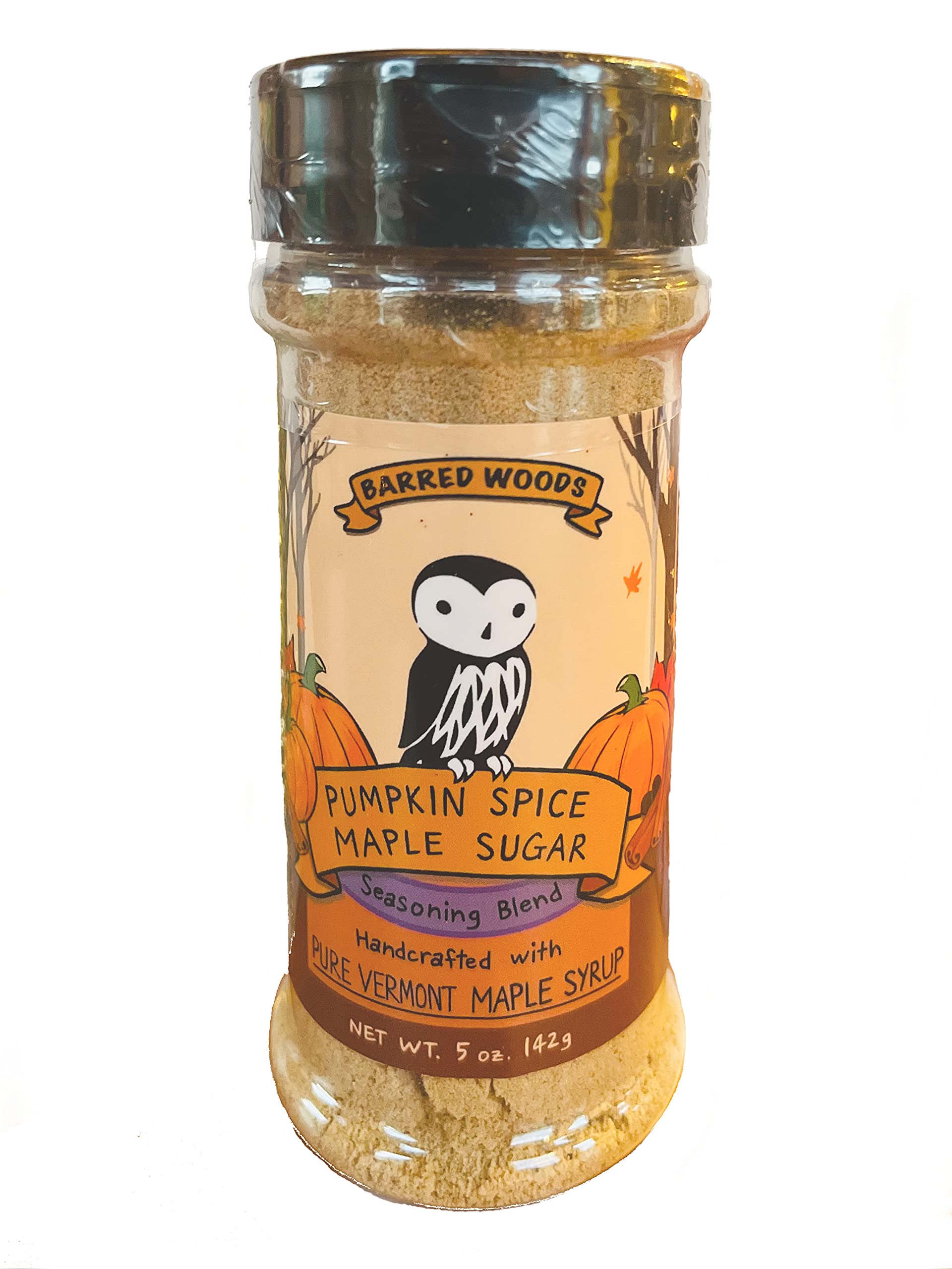 Pumpkin Spice Maple Sugar - 5 oz Jar- From Barred Woods Maple