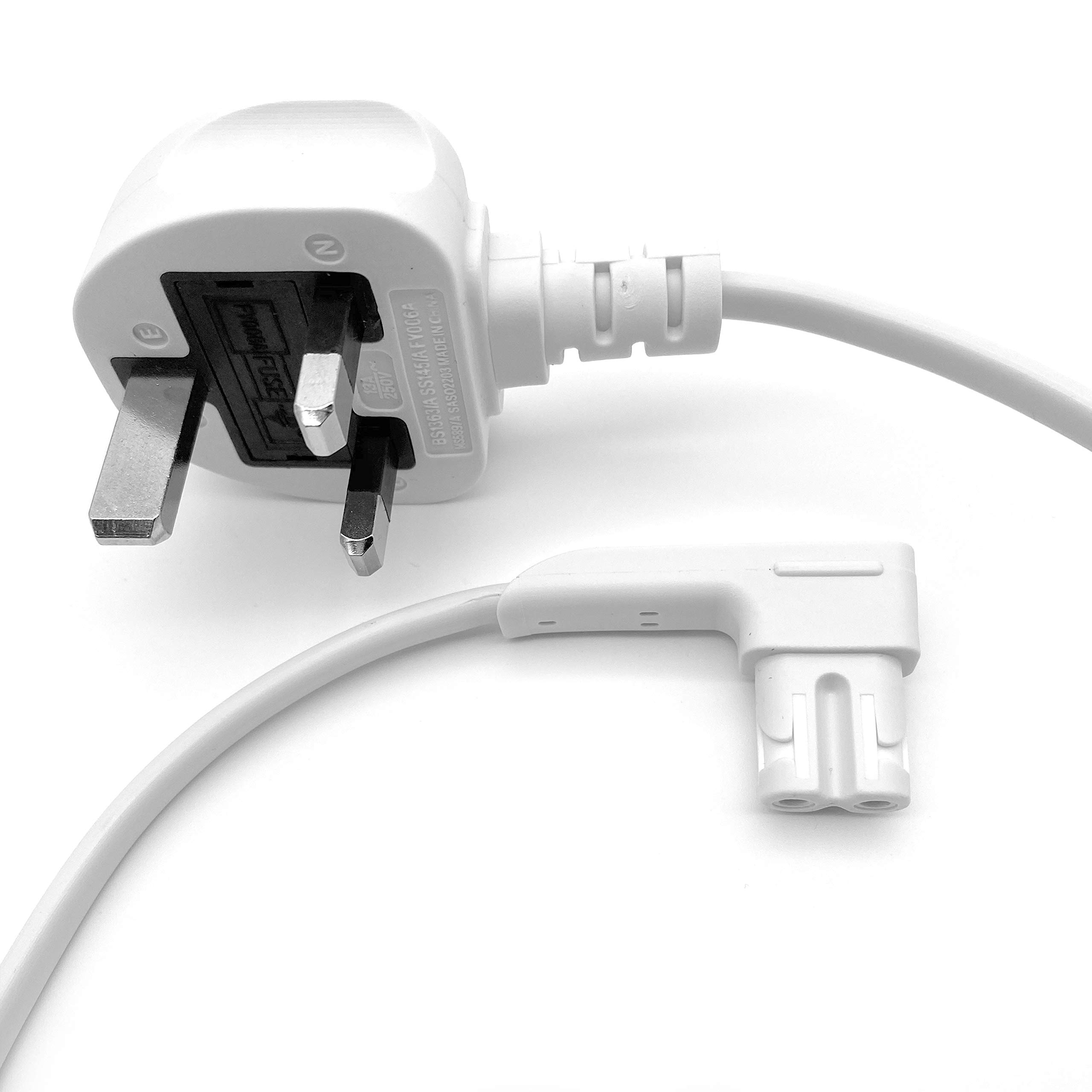 BrightOn Câble Alimentation 3m Pour Enceintes Sonos Play:1, One, One SL - Blanc
