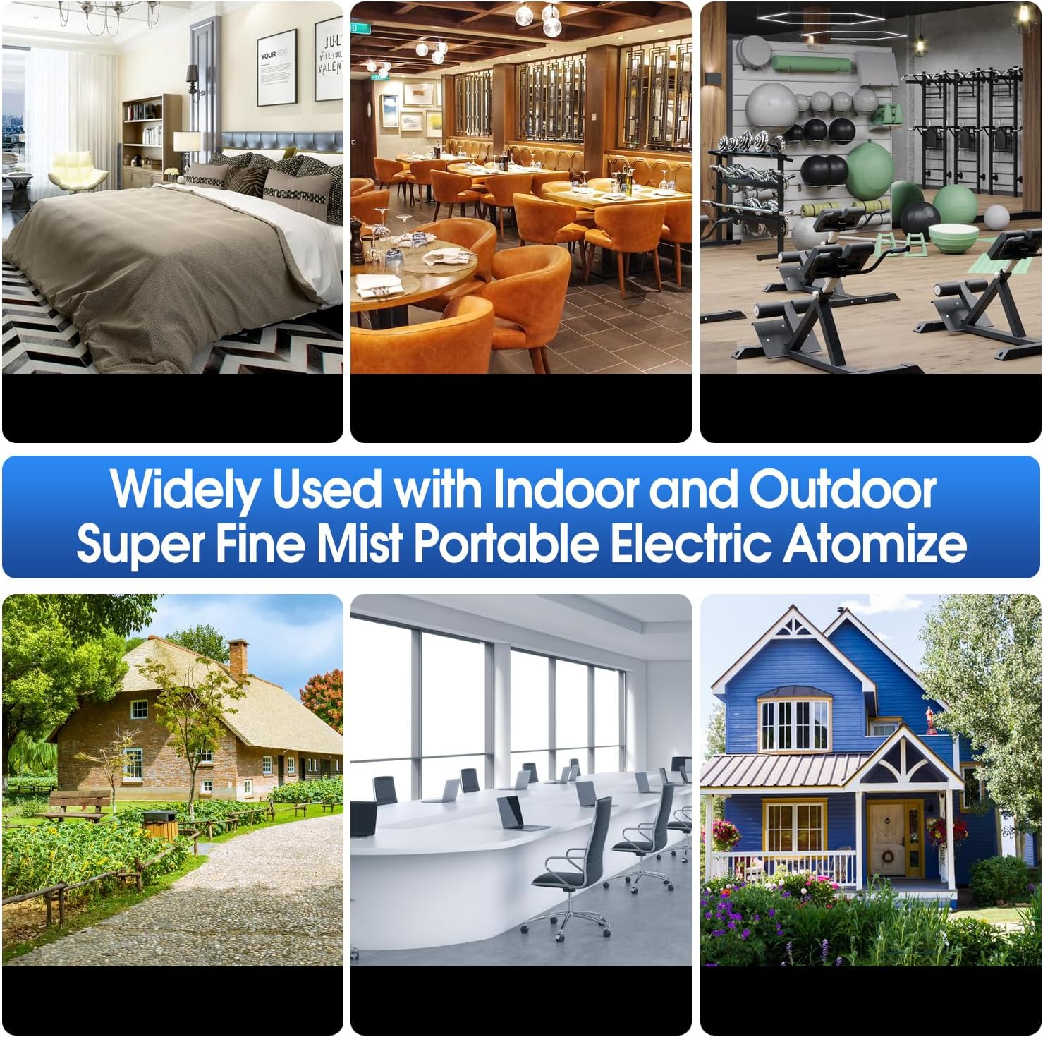 4.5L (1.2 Gallon) Electric ULV Portable Fogger Sprayer Machine Spraying Distance 30ft with 16.4ft Cord Atomizer Mist Cold Fogger for Home,Hotel,Church,School,Lawn and Garden