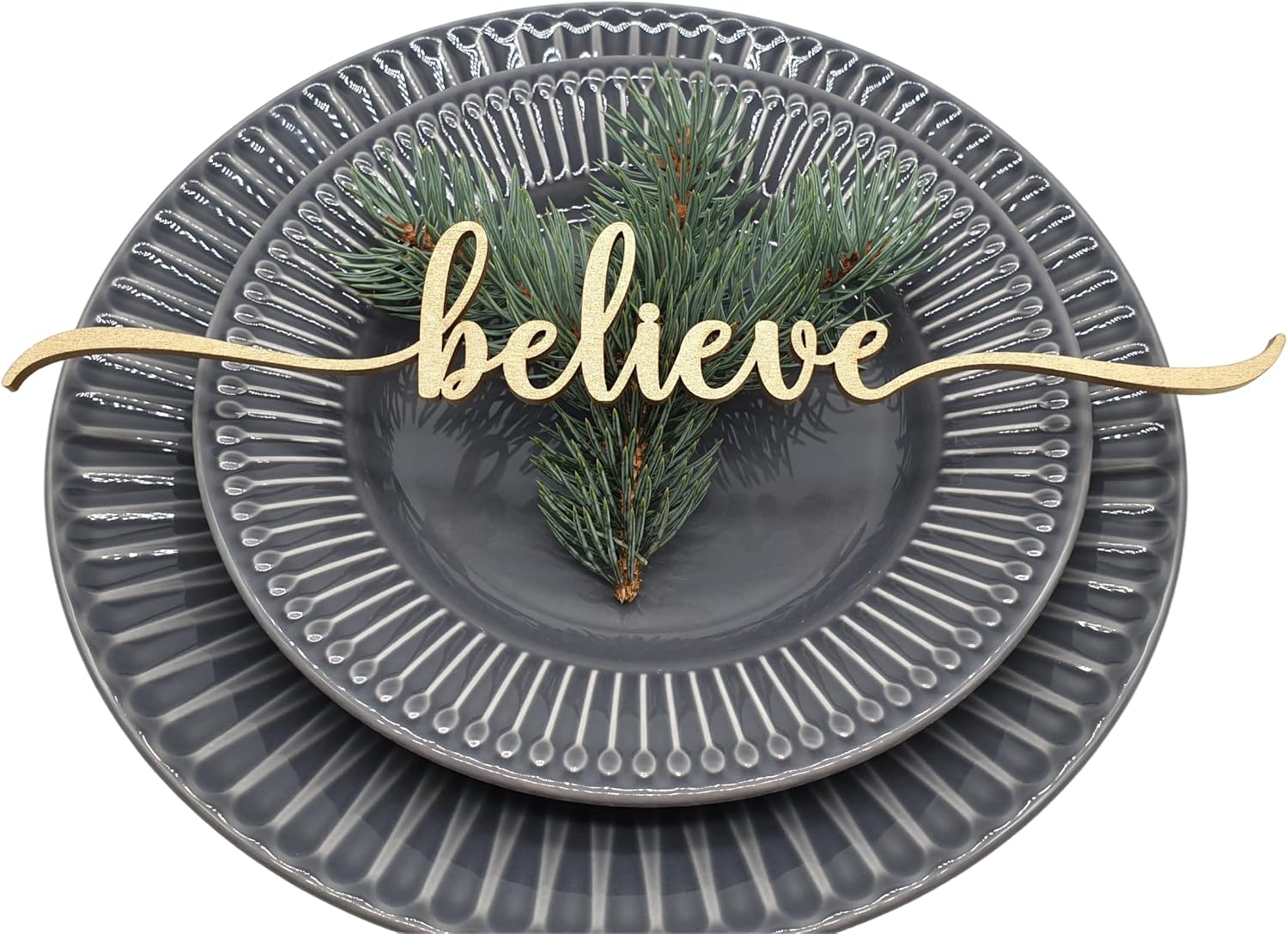Believe Place Card set of 10, Christmas Place cards for Dinning Table Setting, Winter wedding Table Decor, also available other popular christmas words