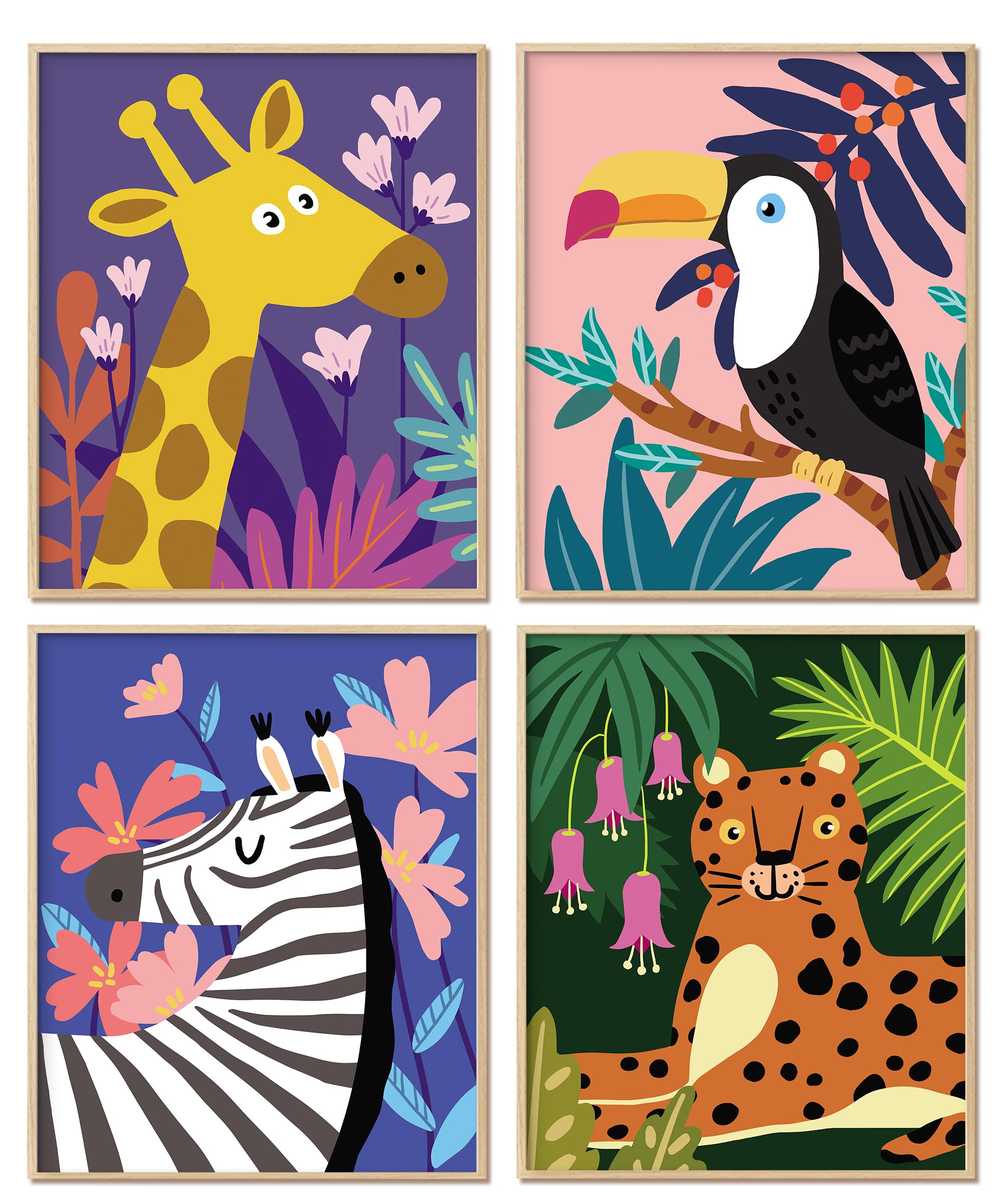 Pinturas De Animais Para Criancas Colecao Safari Pintura Animais Para