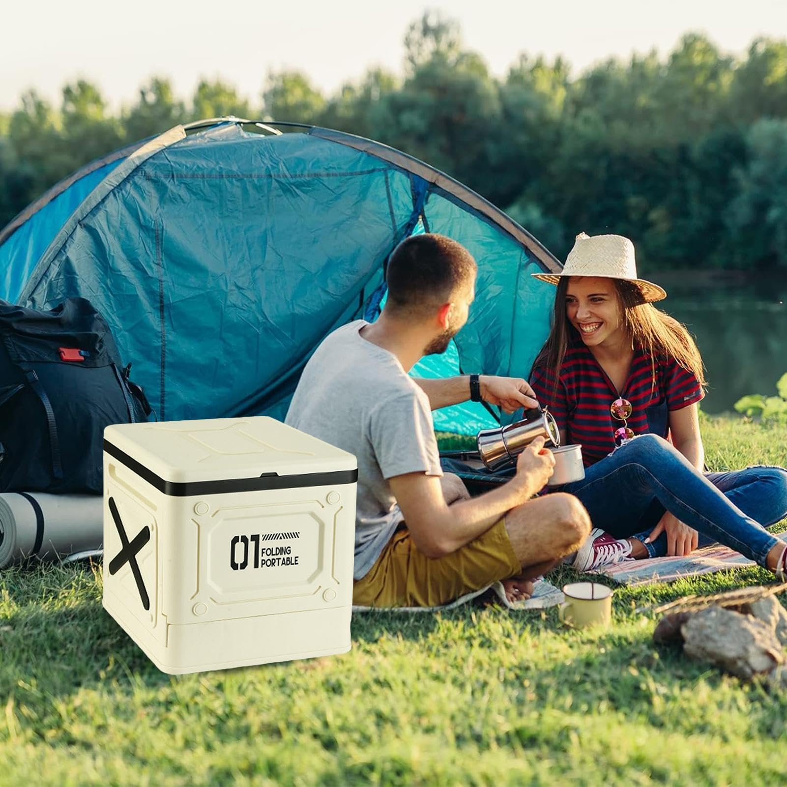 Orinal portátil, inodoro de camping portátil, inodoro portátil plegable