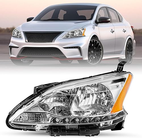 Miniatura 1 de SOCKIR Conjunto de faros delanteros para Nissan Sentra 2013-2015 estilo OEM reemplazo lado izquierdo del conductor