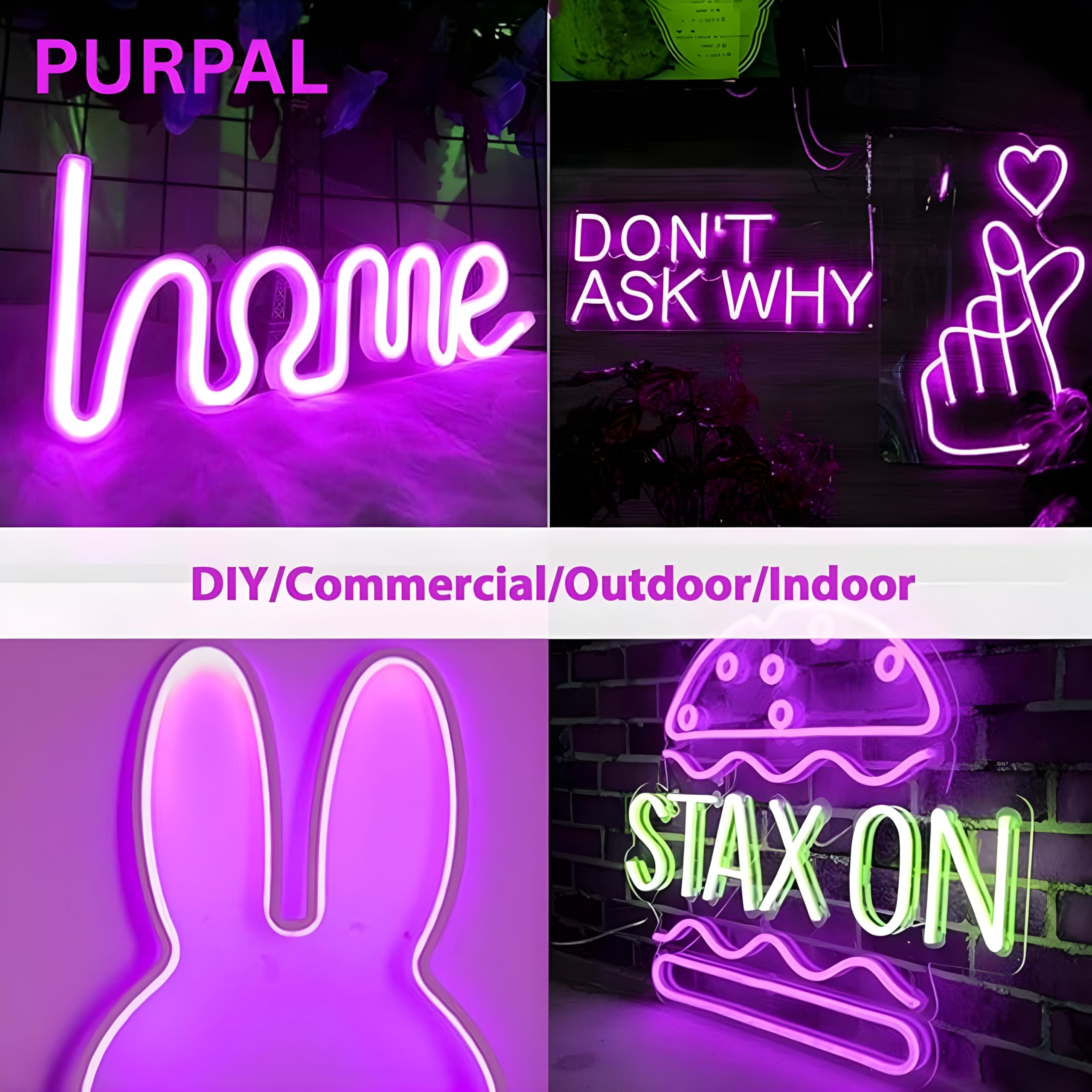 Buy HEADLY 5-Metre Purple Neon Light Strip with 600 LEDs and 12V