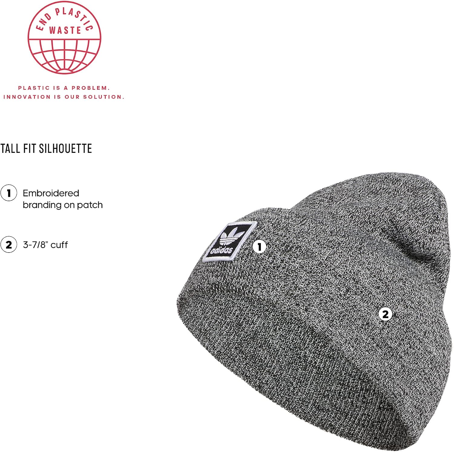 Adidas Originals Unisex-Adult Unisex Originals Tall Utility Beanie - Image 2