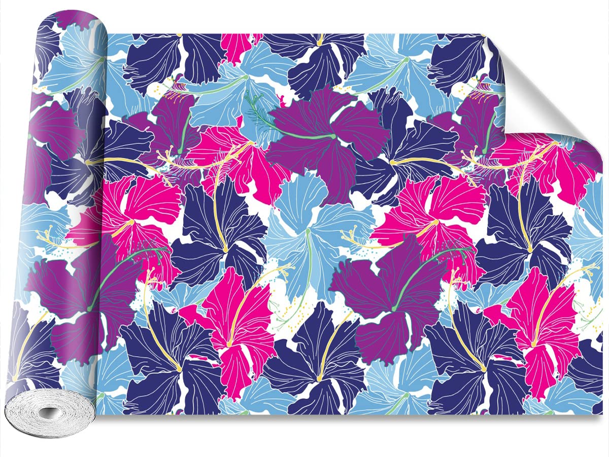 Stickers Muraux Papier Peint Hibiscus 416x254cm Tulup