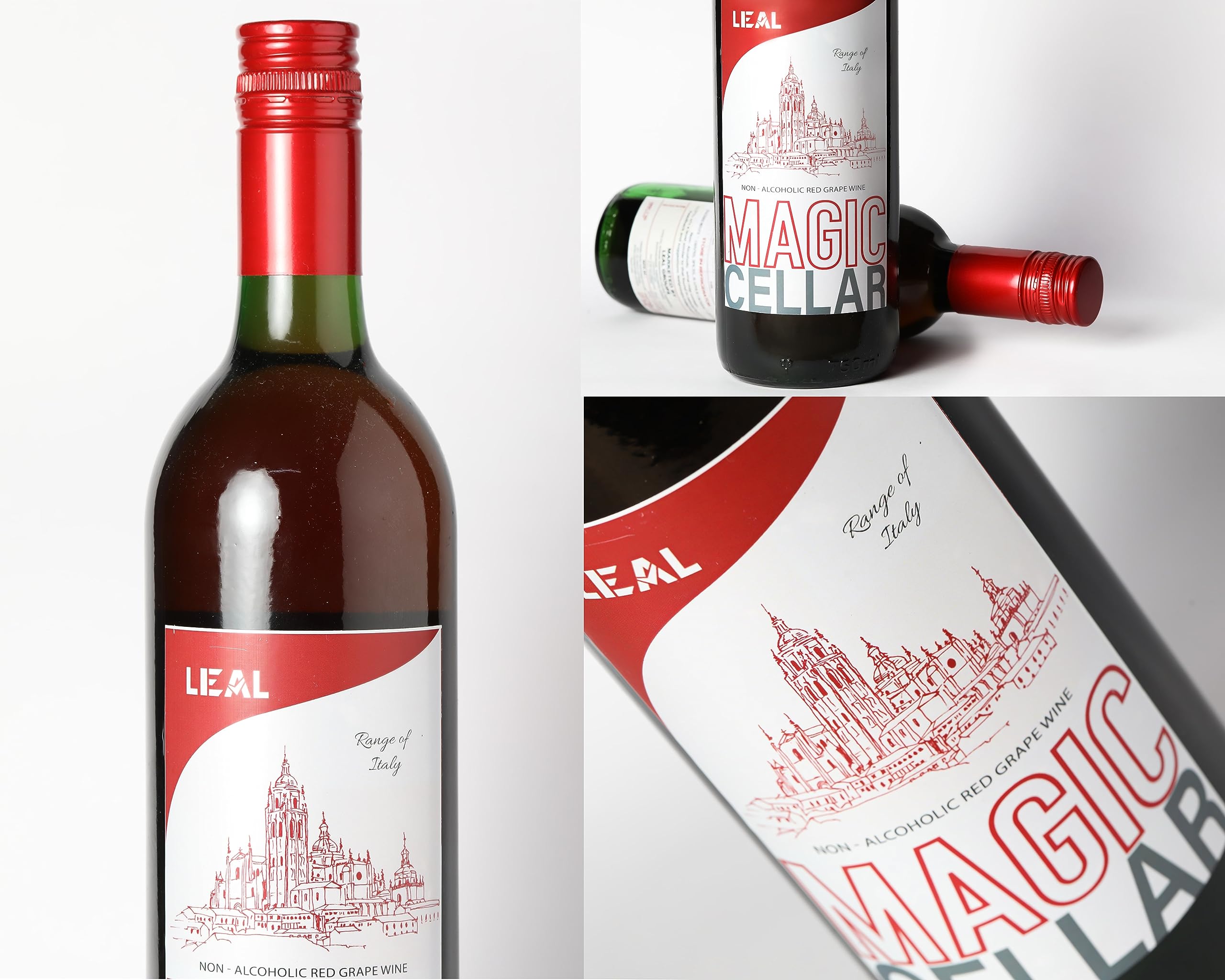 Non-alcoholic red grape wine 750ML