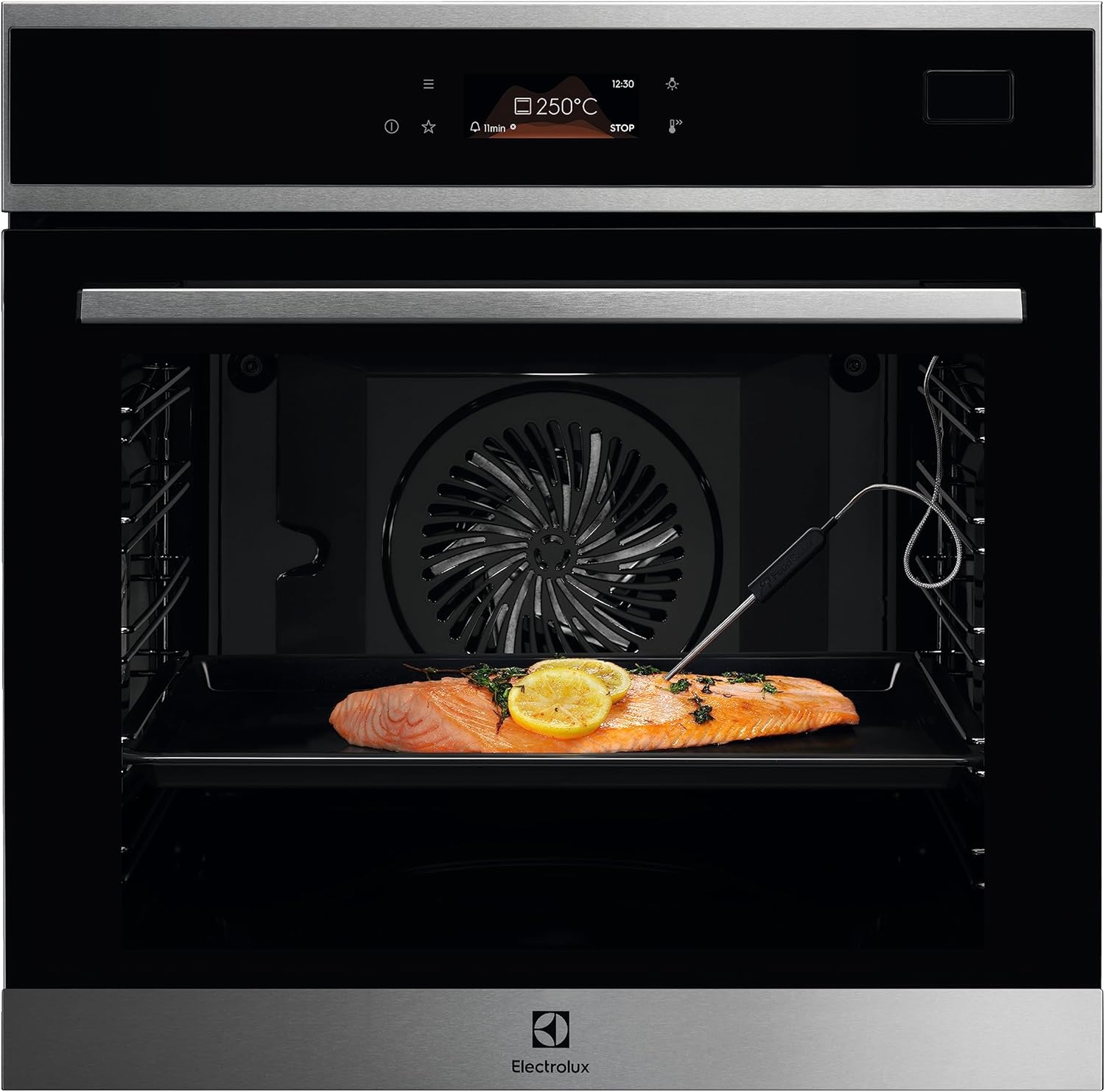 Electrolux SteamBoost 800 Forno a vapore EOB8S09X, forno da incasso, classe A++, tecnologia Steamify, termosonda FoodProbe, display touch Excite, colore Acciao Inox Antimpronta [Classe di efficienza energetica A++]