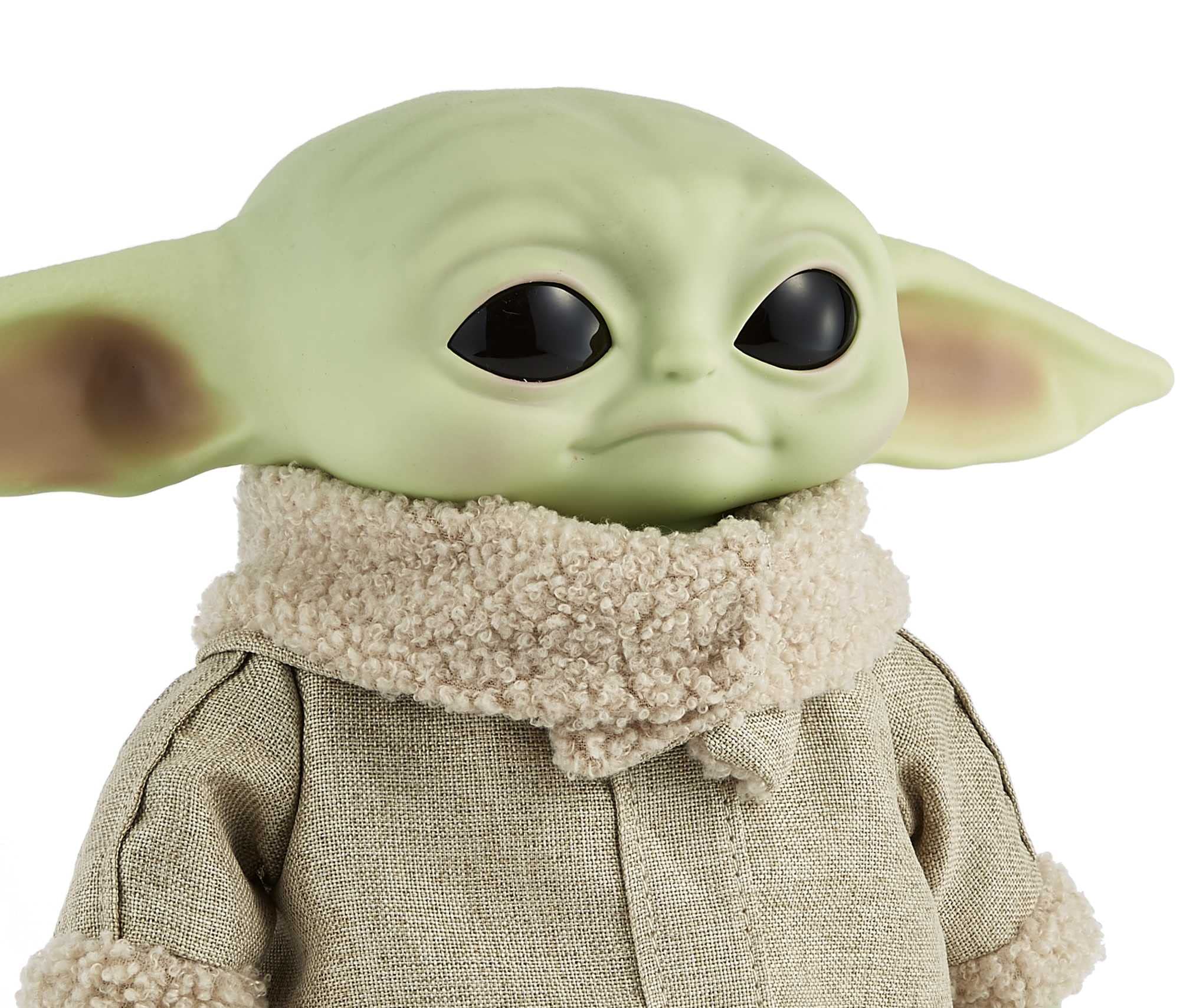 Mattel Star Wars Peluche de Baby Yoda de El Mandaloriano - Sonidos y Movimientos - Blando con Base Robusta - 28 cm - Regalo para Adultos y Niños de 3+ Años, GWD87