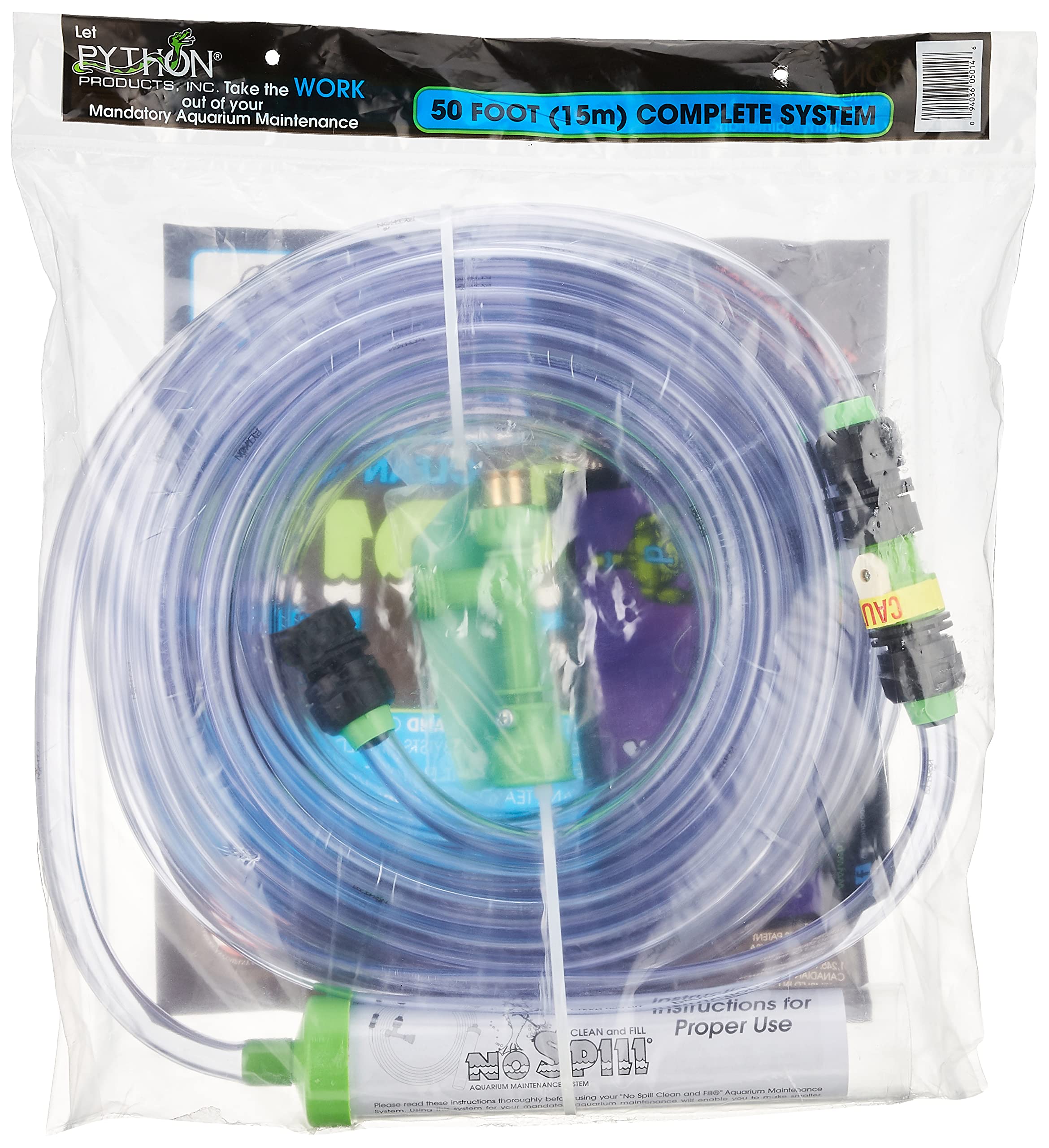 Python No Spill Clean and Fill Aquarium Maintenance System, 50-Feet