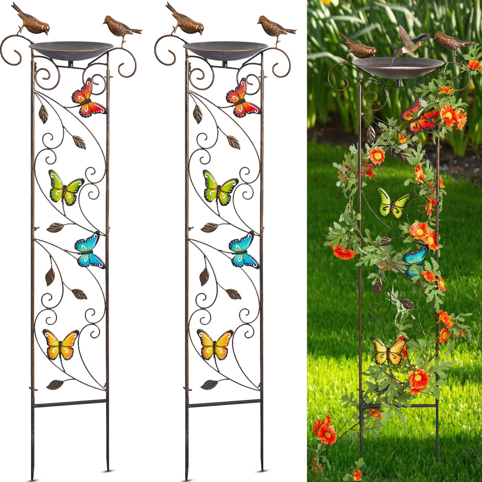 Metal Bird Baths for Outdoors, 44