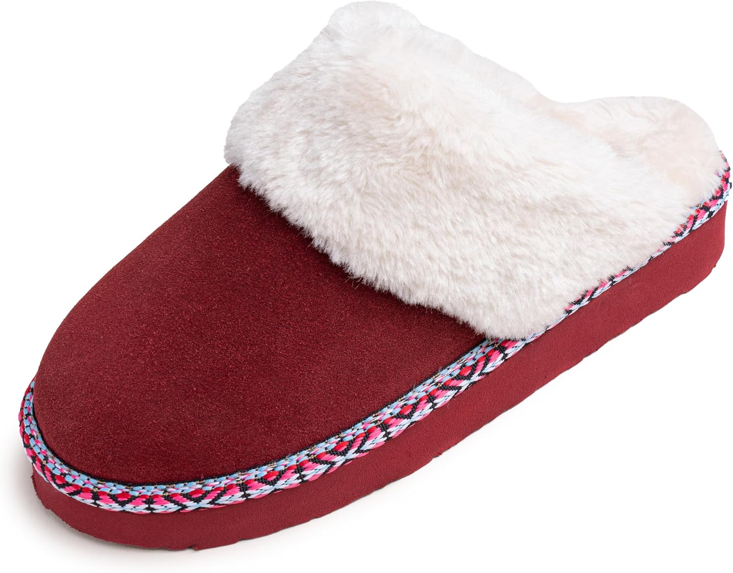 Minnetonka Women's Cerise – Cozy Bedroom Slippers with Hard Sole Design, and Slip-On Clog Silhouette