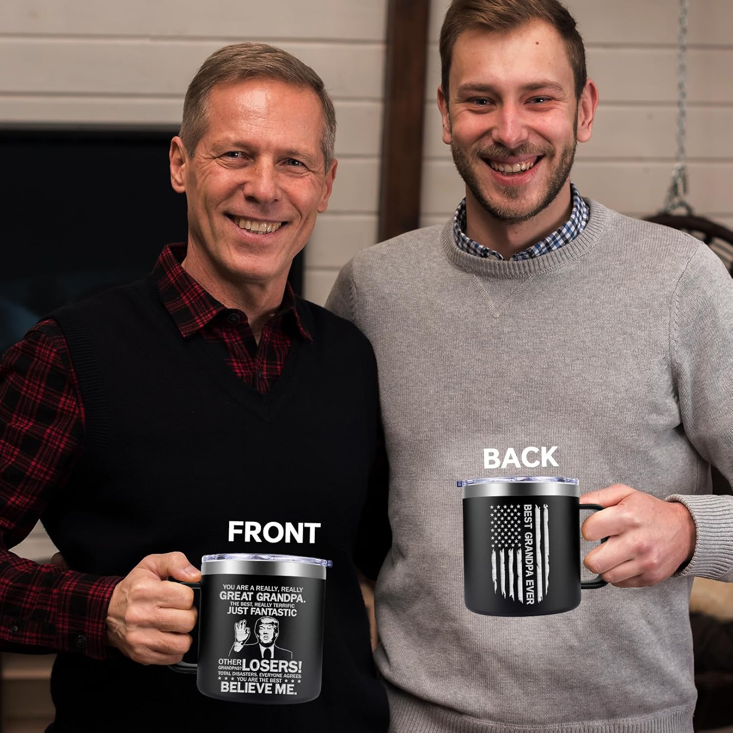 Fufendio Grandpa Gift from Grandkids - You Are a Really Really Great Grandpas Mug 14oz - Grandpa Christmas Fathers Day Birthday Gifts from Granddaughter Grandson - Image 4